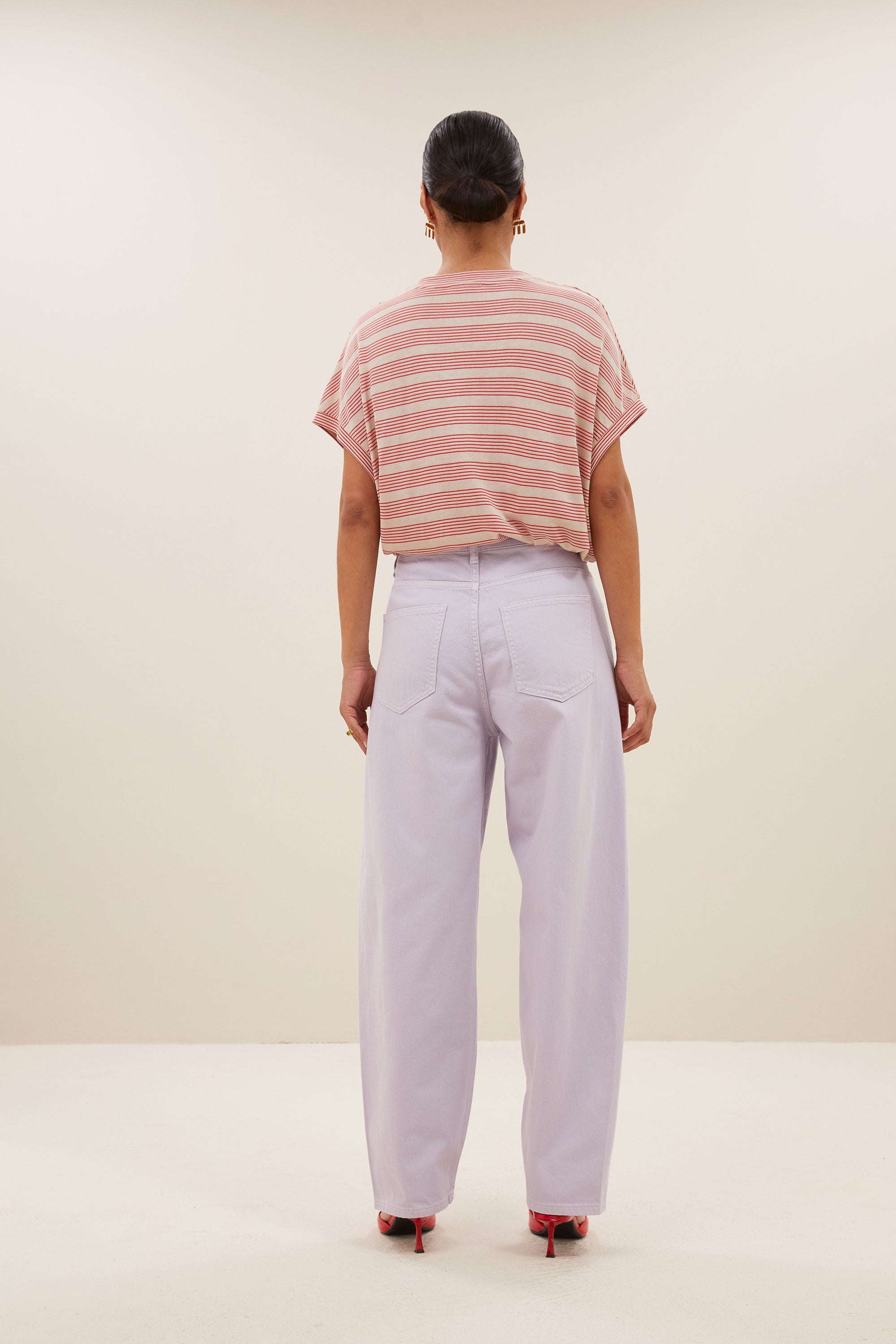 tyler nautic stripe top | red nautic stripe