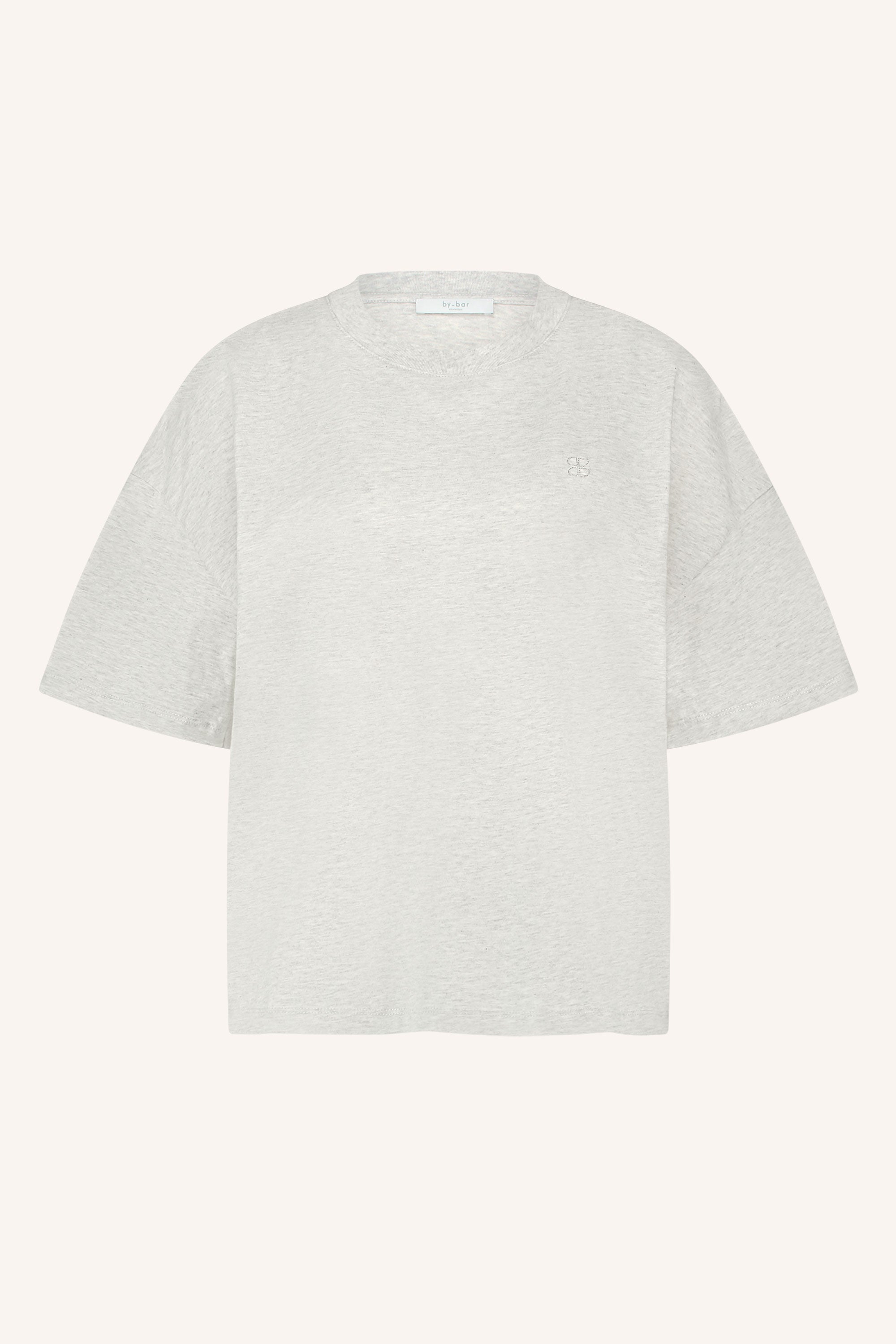 jade logo t shirt | light grey melee