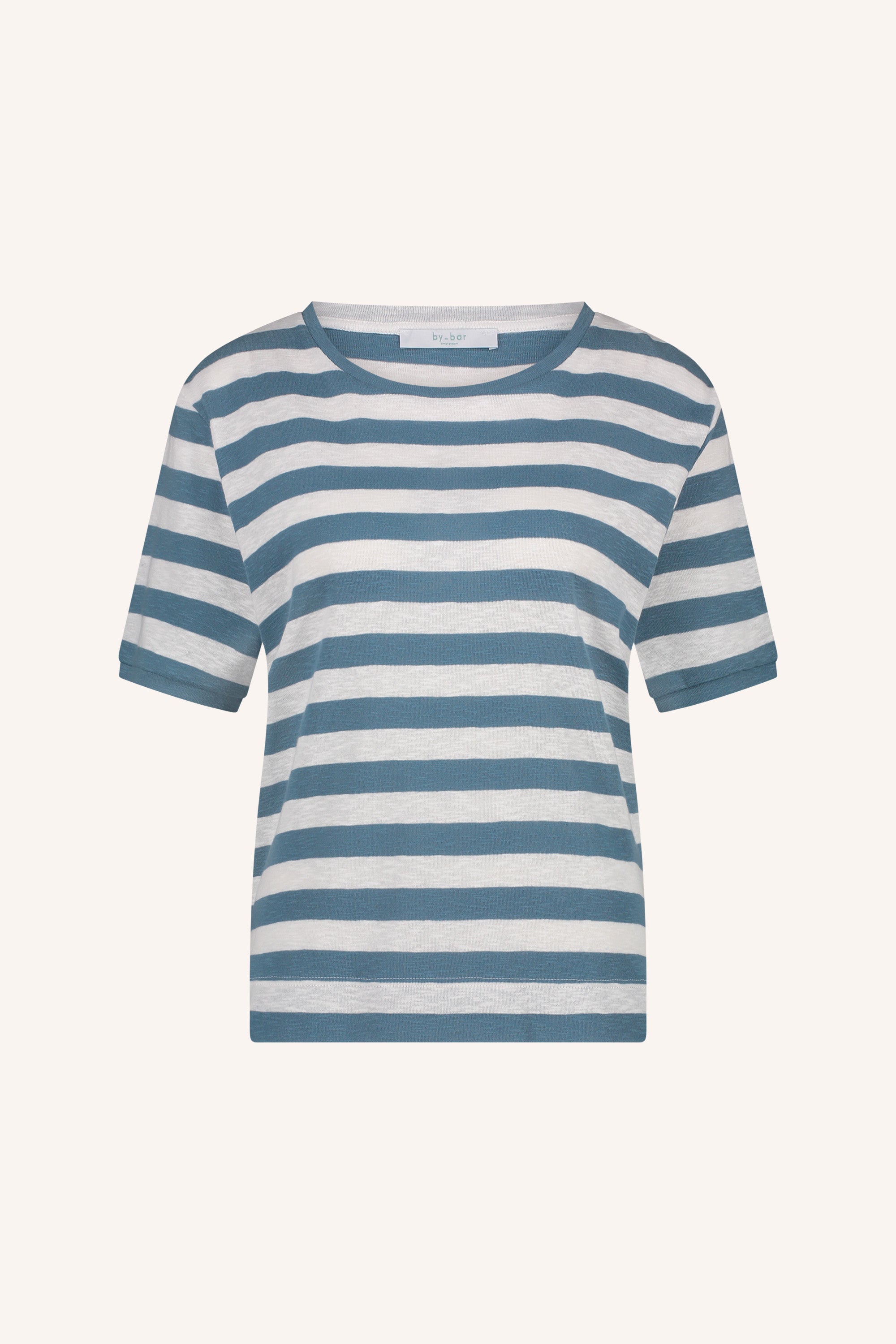 hope big stripe top | blue flame stripe