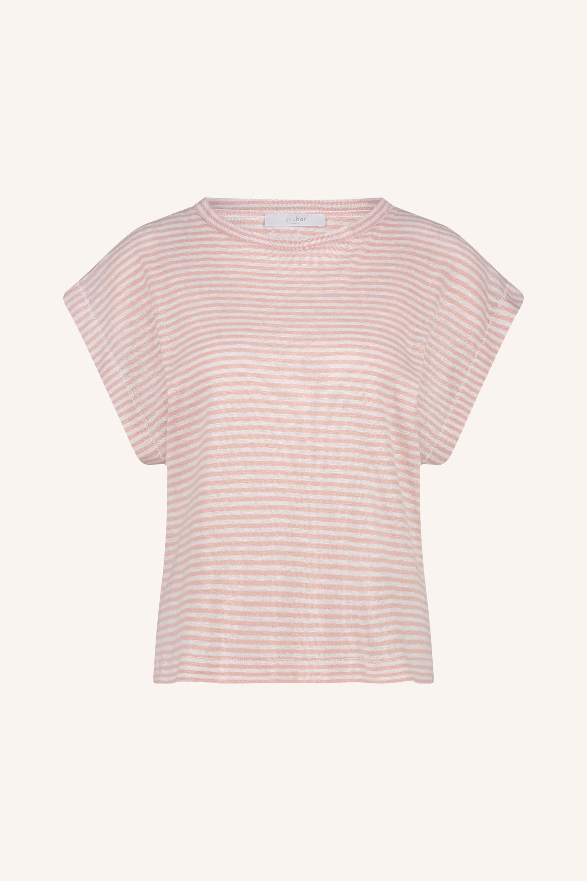 mason small flame stripe top | rose flame stripe