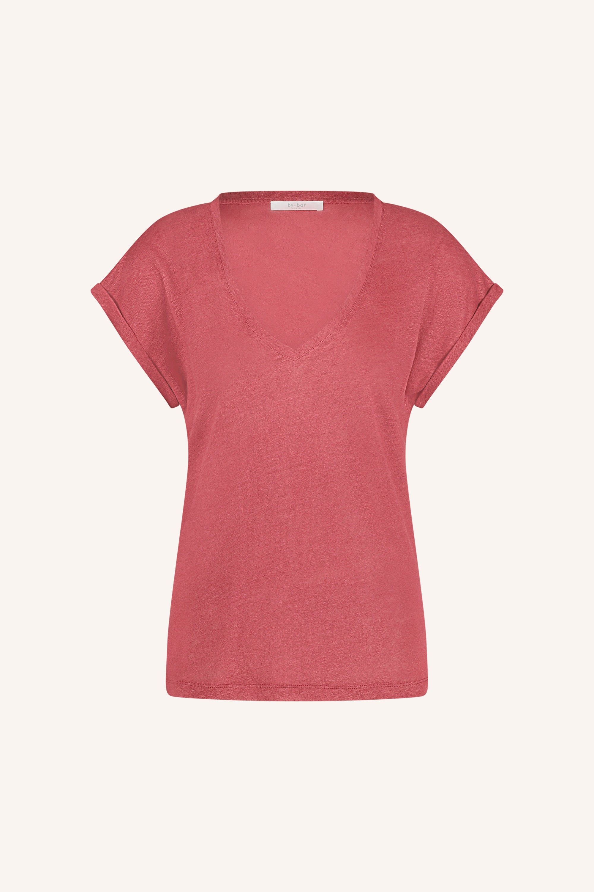 momi linen top | earth red