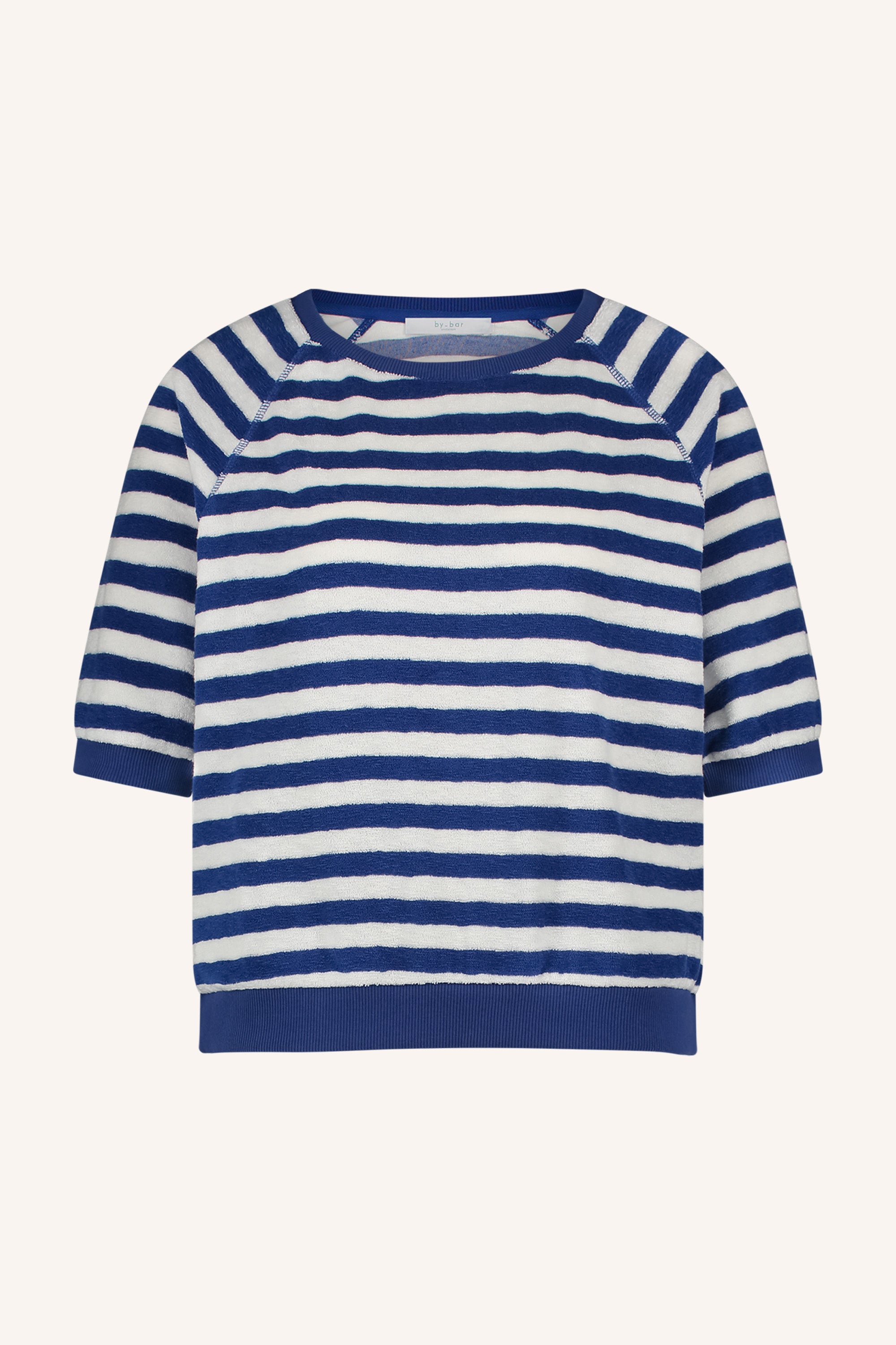 neva slub stripe top | kingsblue slub stripe