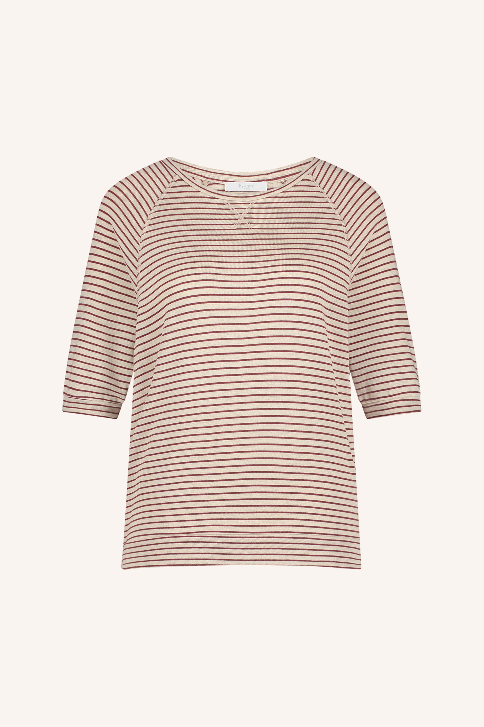 neva small stripe top copper small stripe packshot