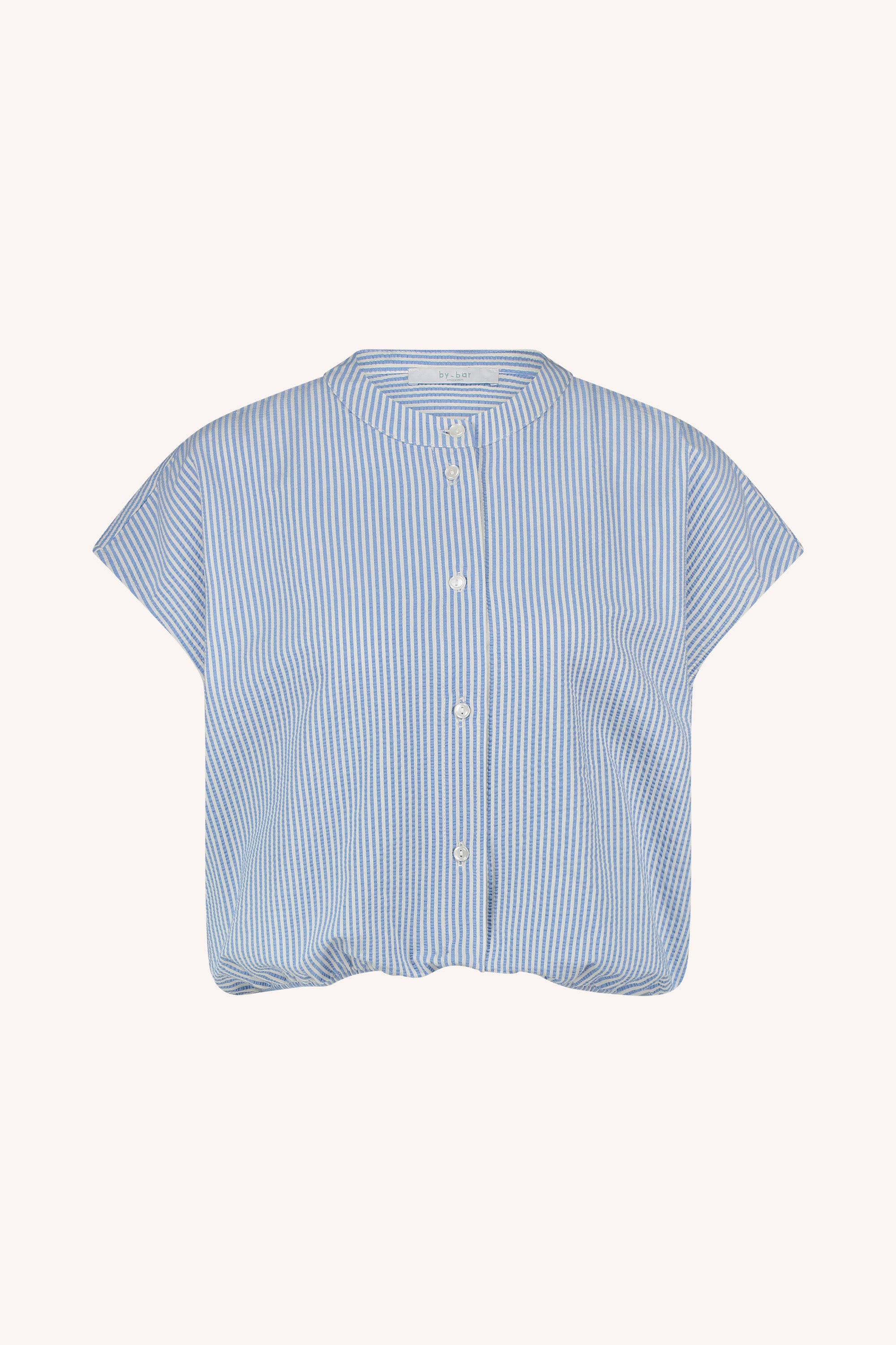 lode stripe blouse | blue seer stripe