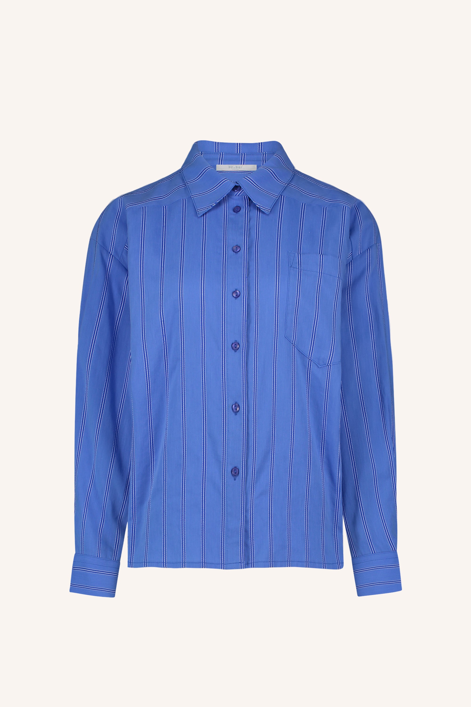 nima stripe blouse | vivid blue stripe