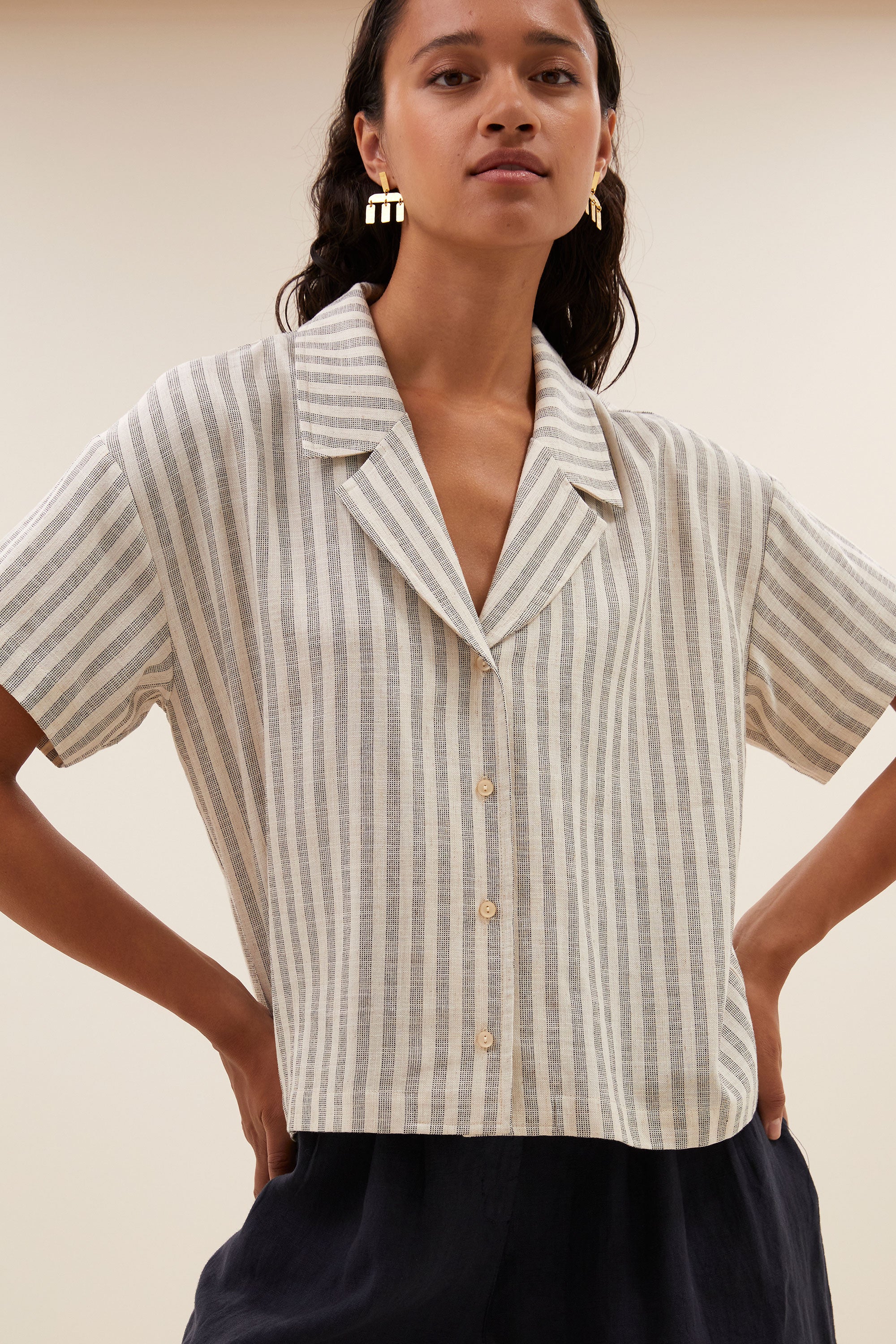 jake marine blouse | marine stripe