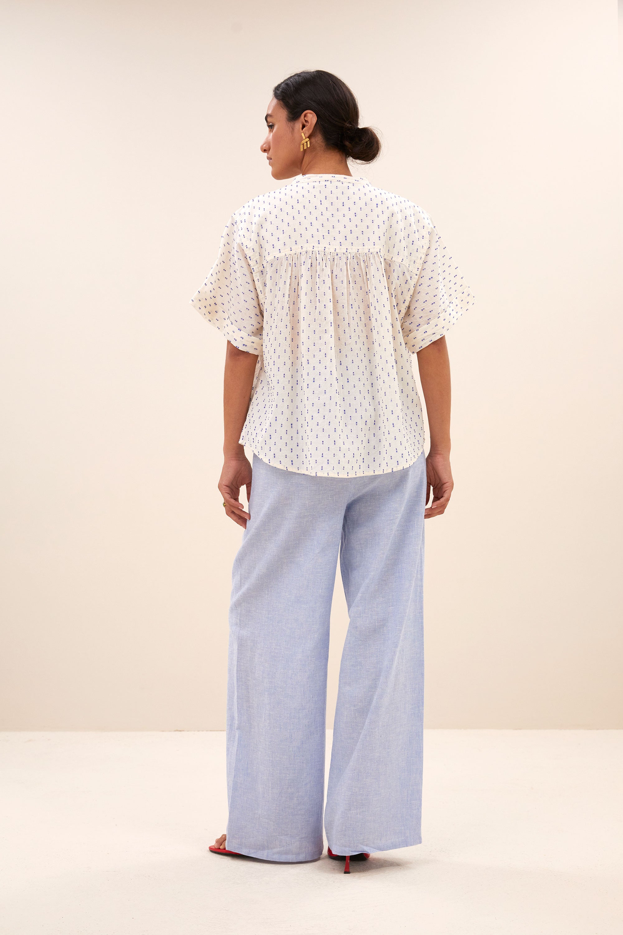 alex dots blouse | kingsblue