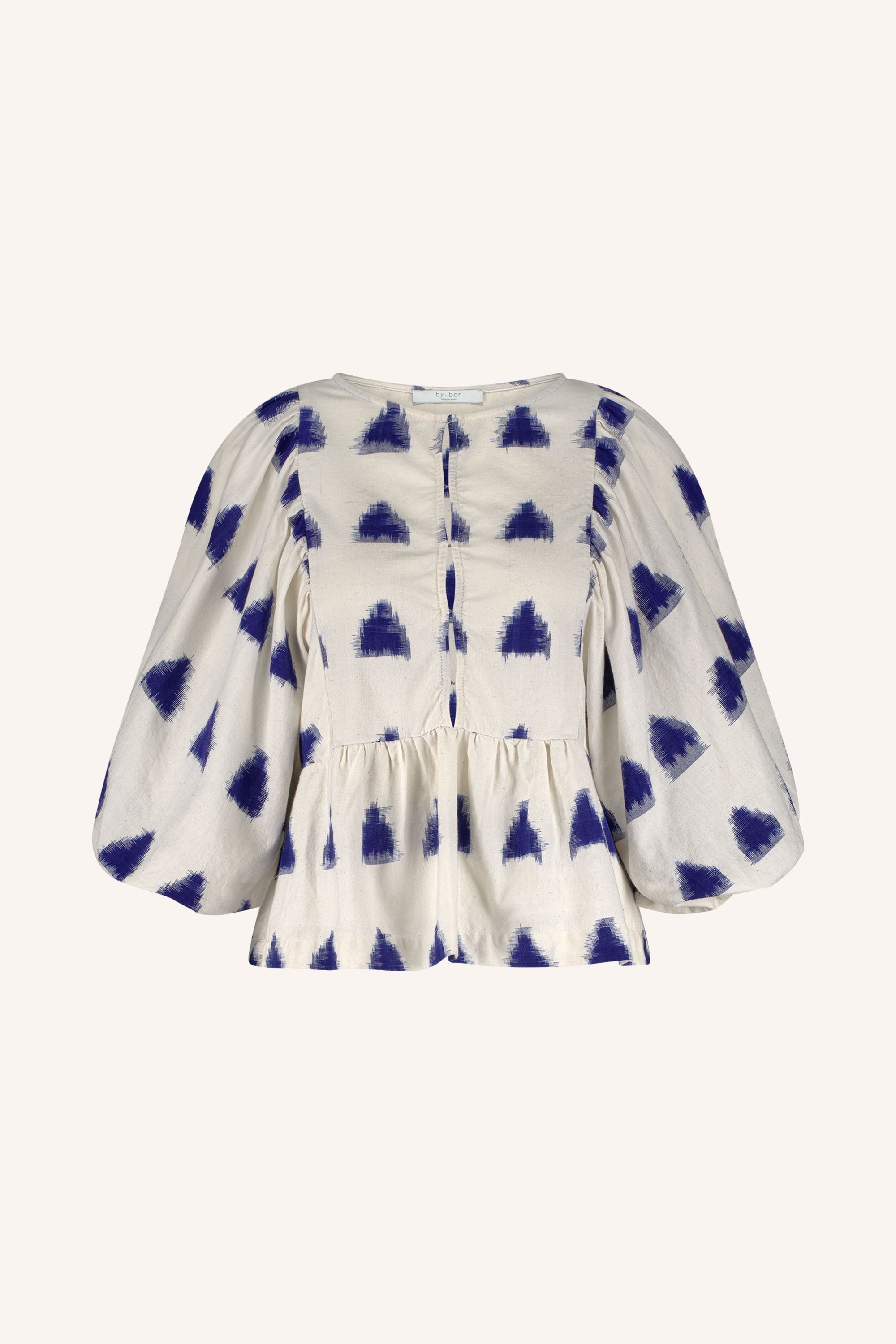 avelon ikat blouse | blue ikat