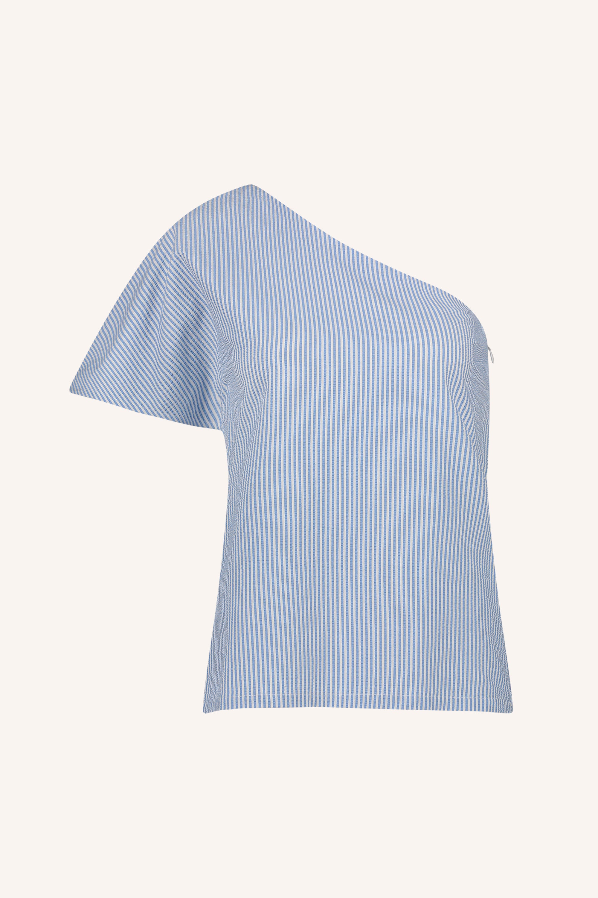 joe stripe blouse | blue seer stripe