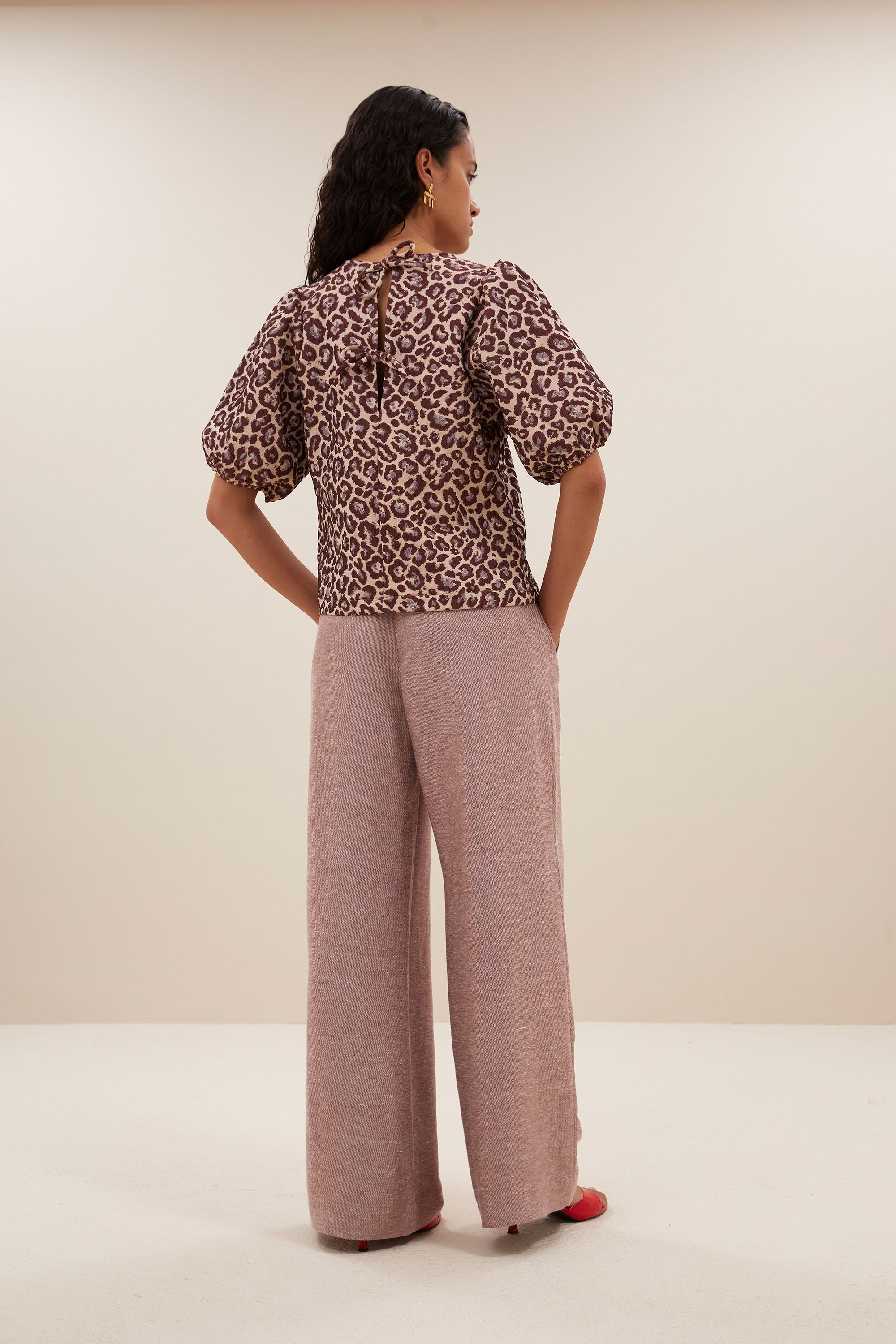 jet blouse | pink cheetah print