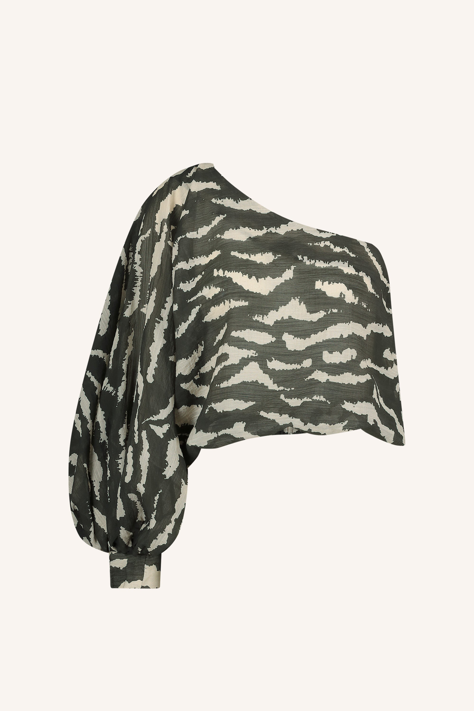 bella zebra blouse | black zebra print