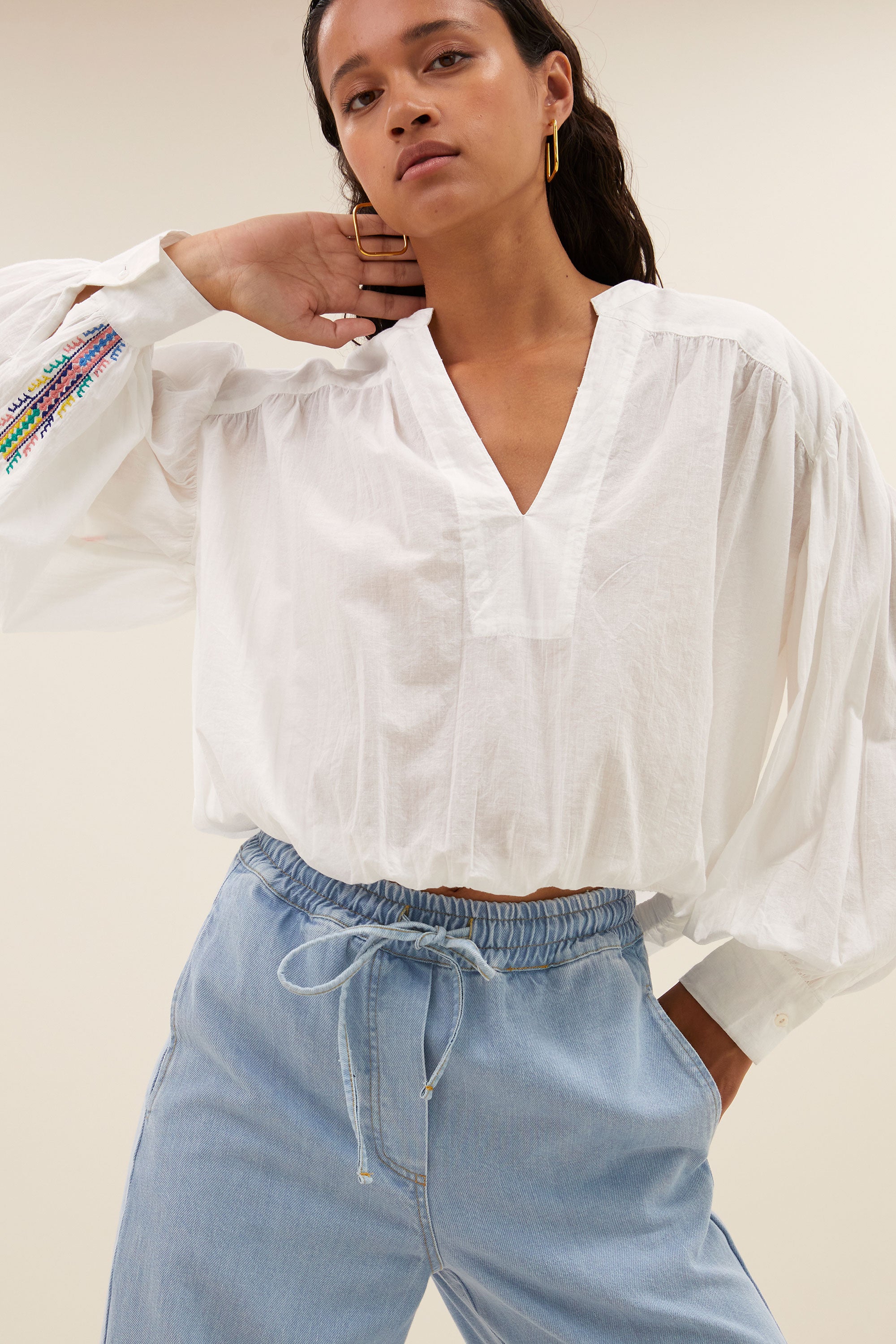 linn blouse | off white