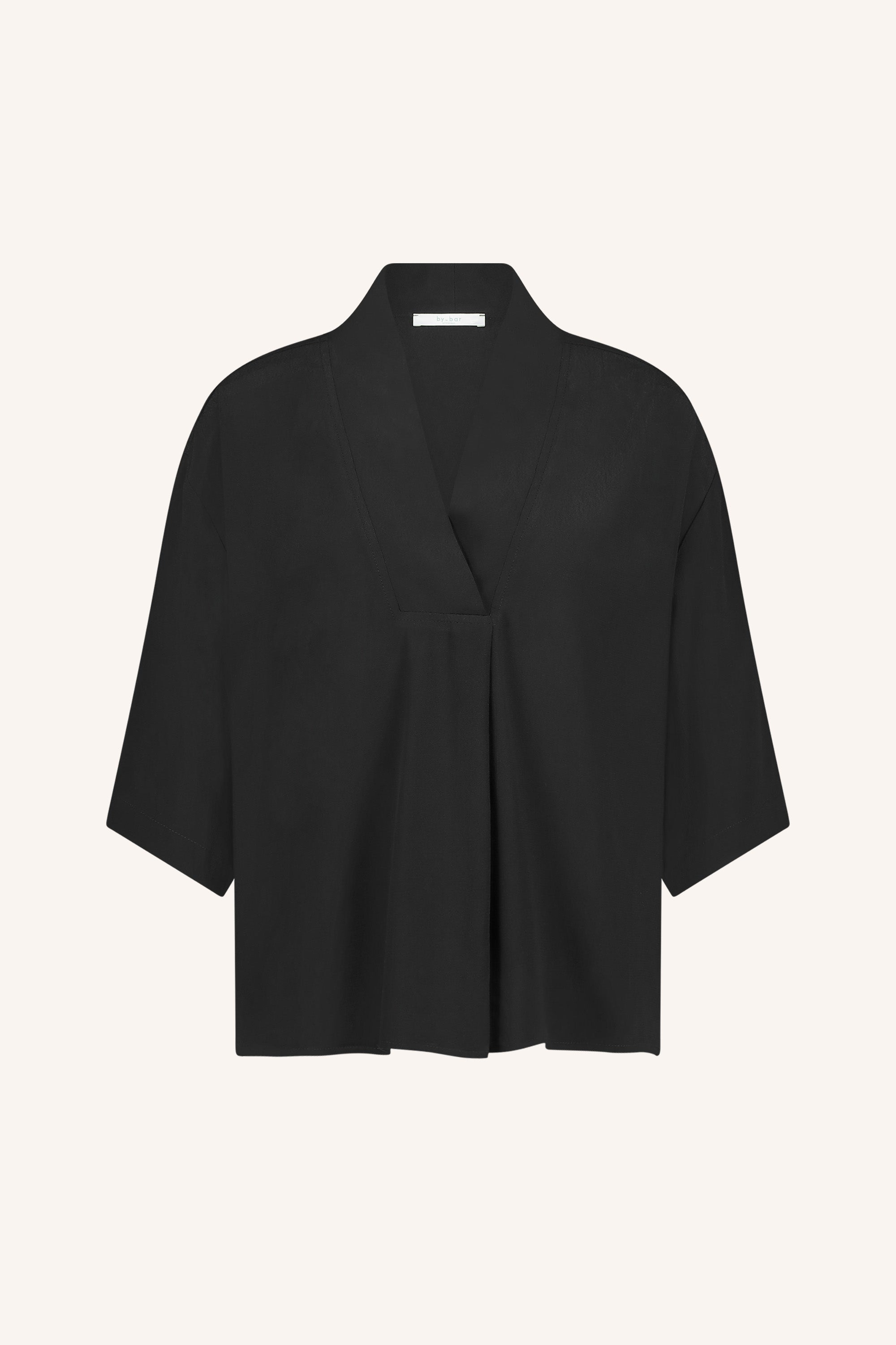 owen viscose blouse | jet black