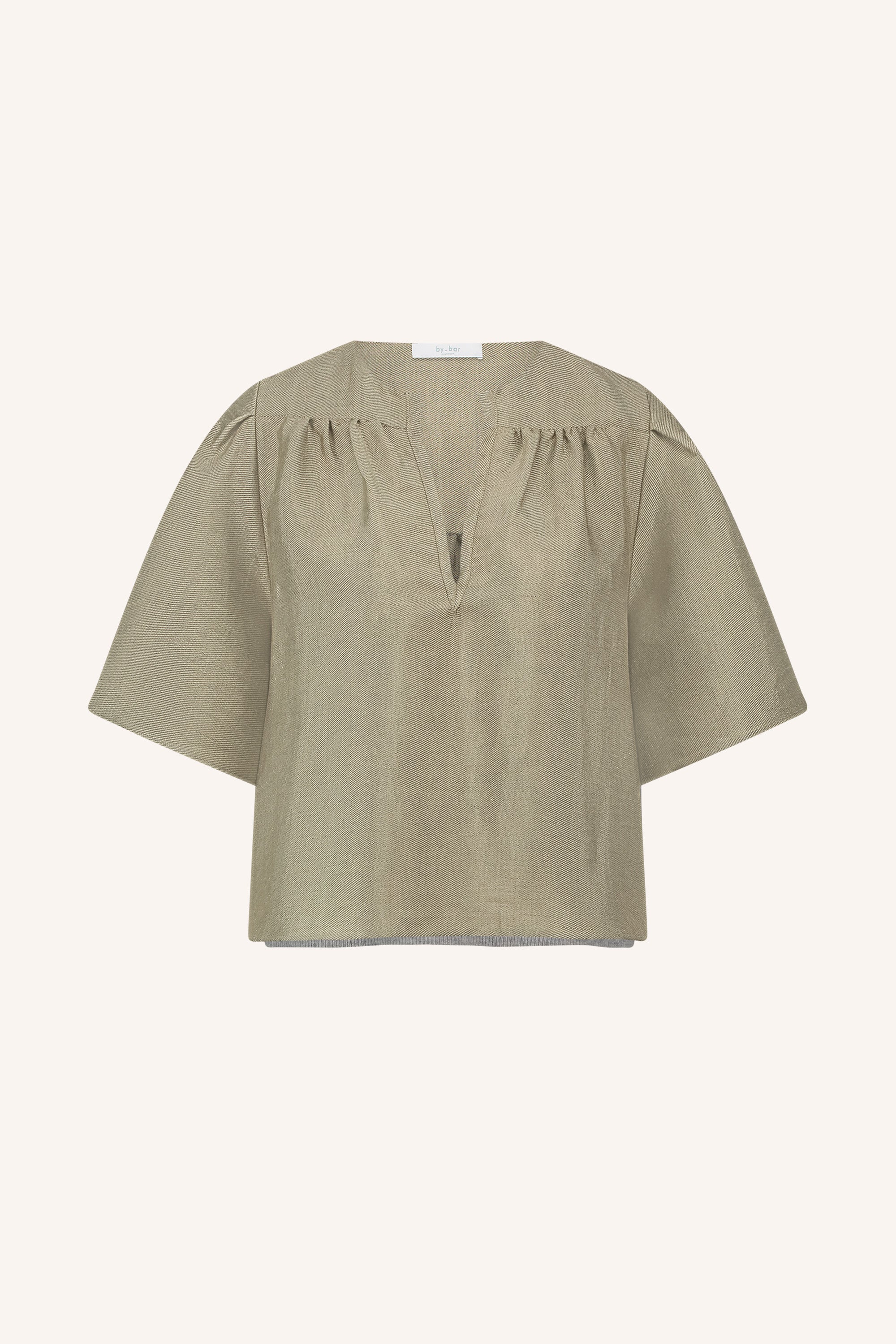 blake gloss blouse | gold