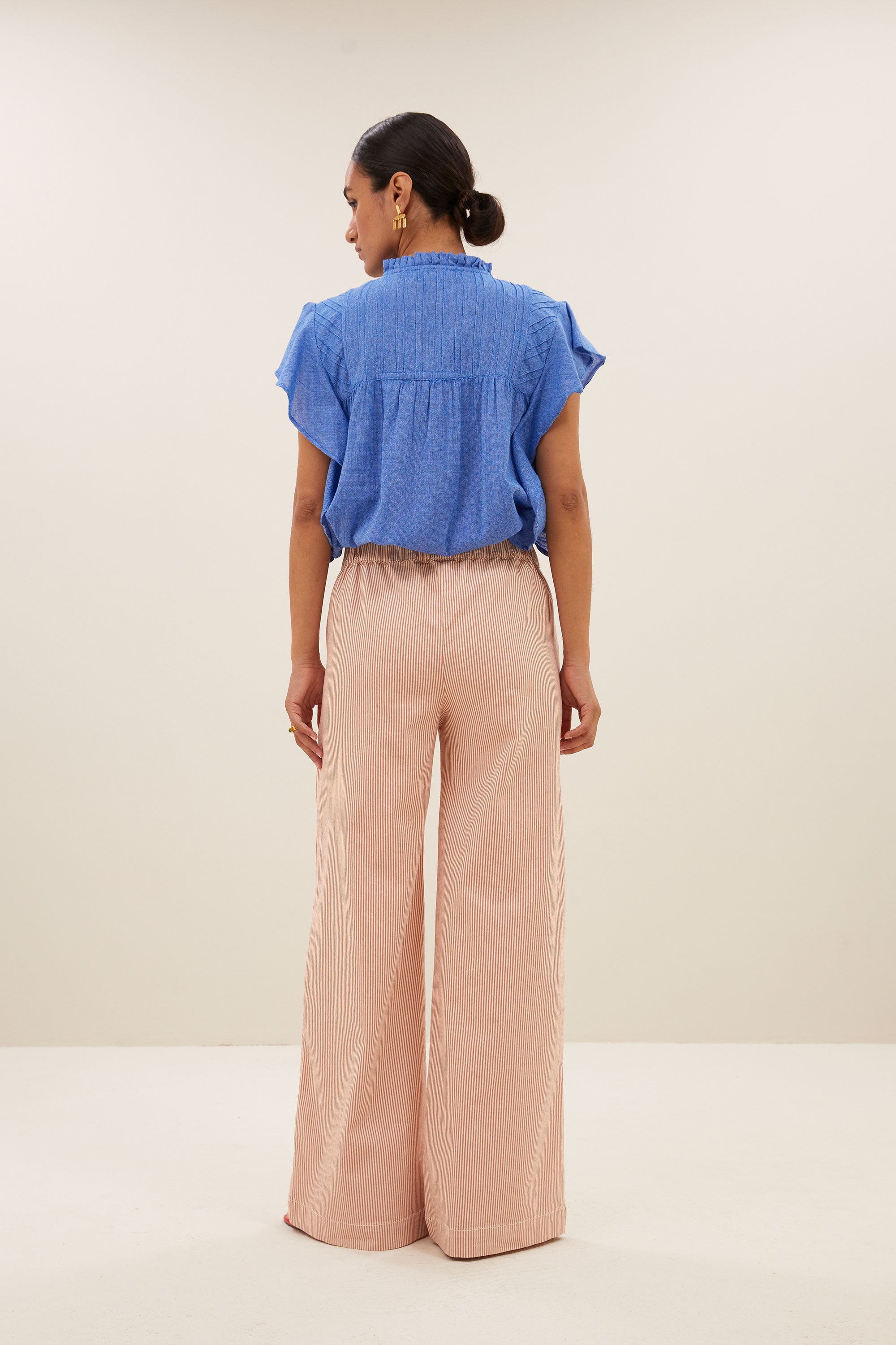 danee athia blouse | sapphire blue