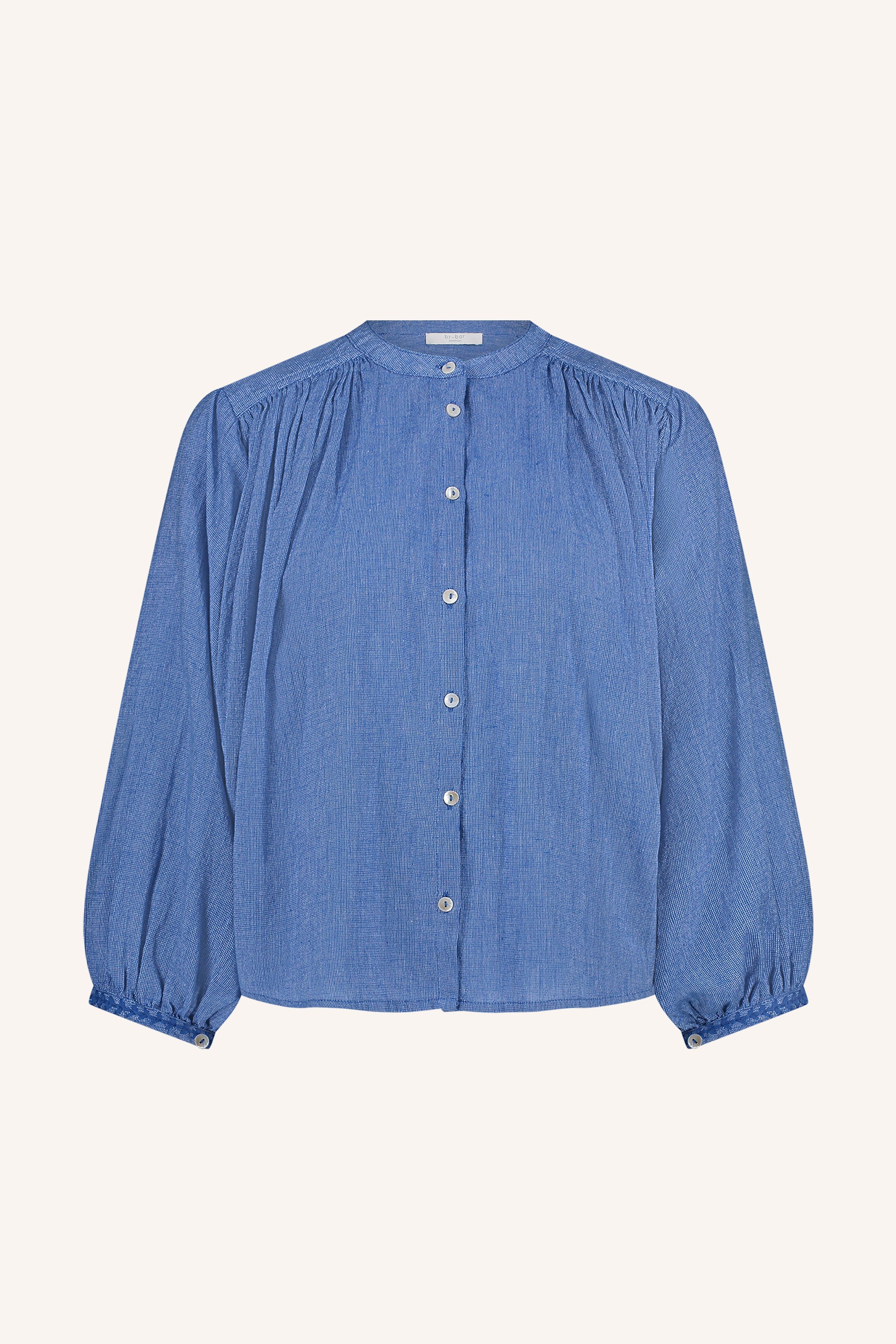 becky athia blouse sapphire blue packshot