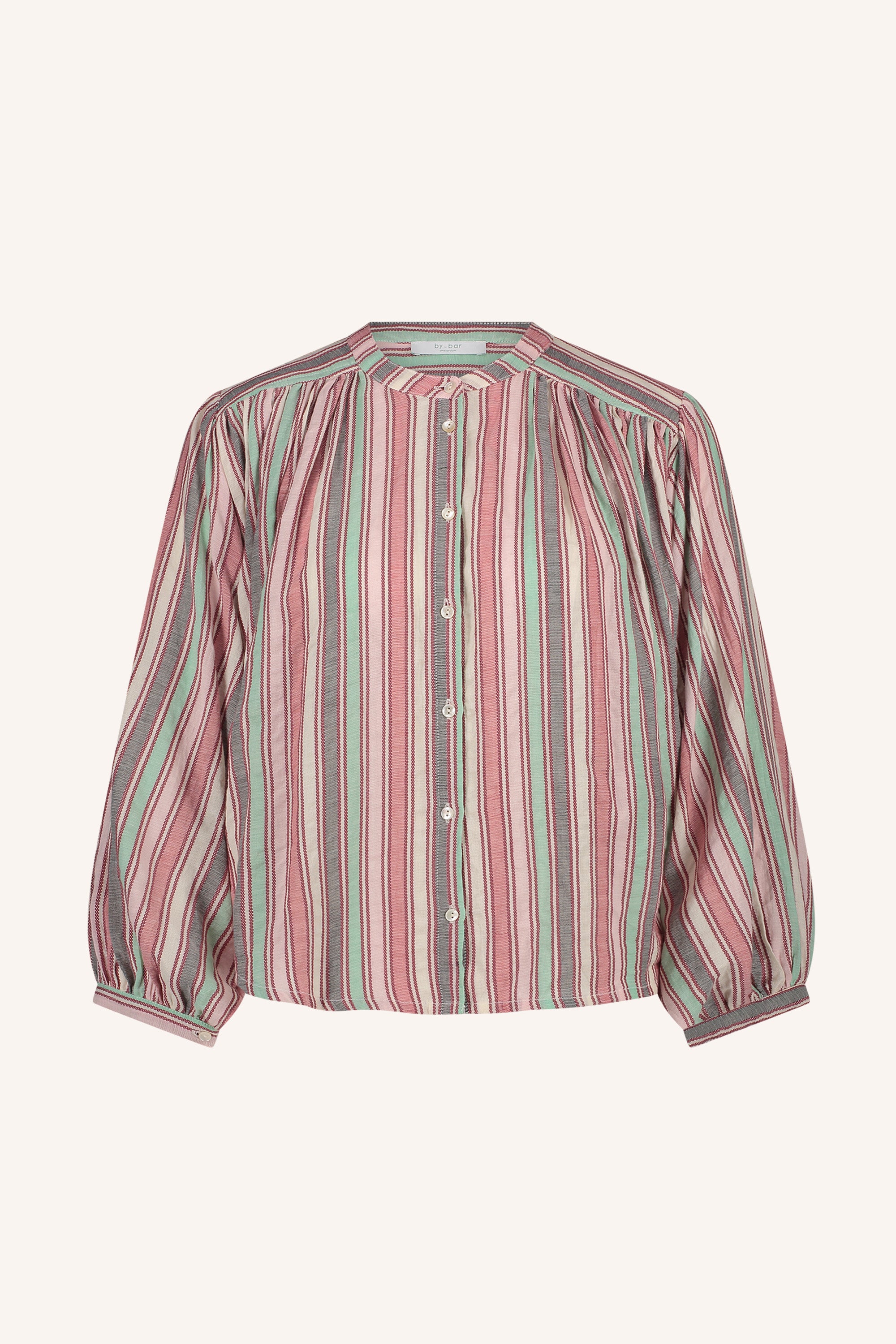 becky multi stripe athia blouse | multi stripe