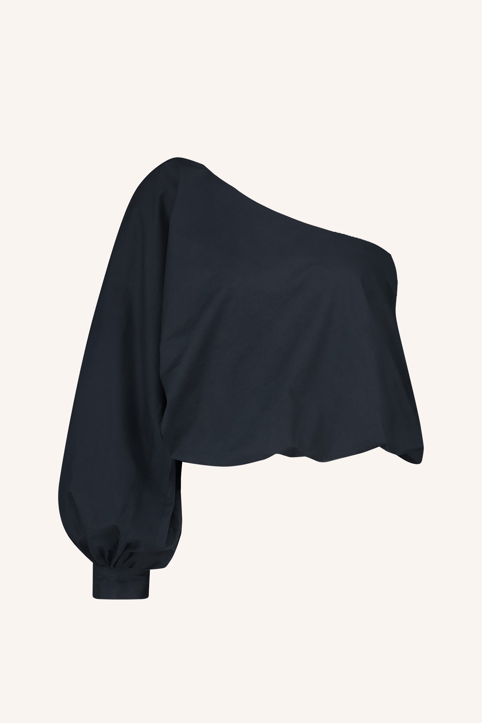 bella poplin blouse | midnight