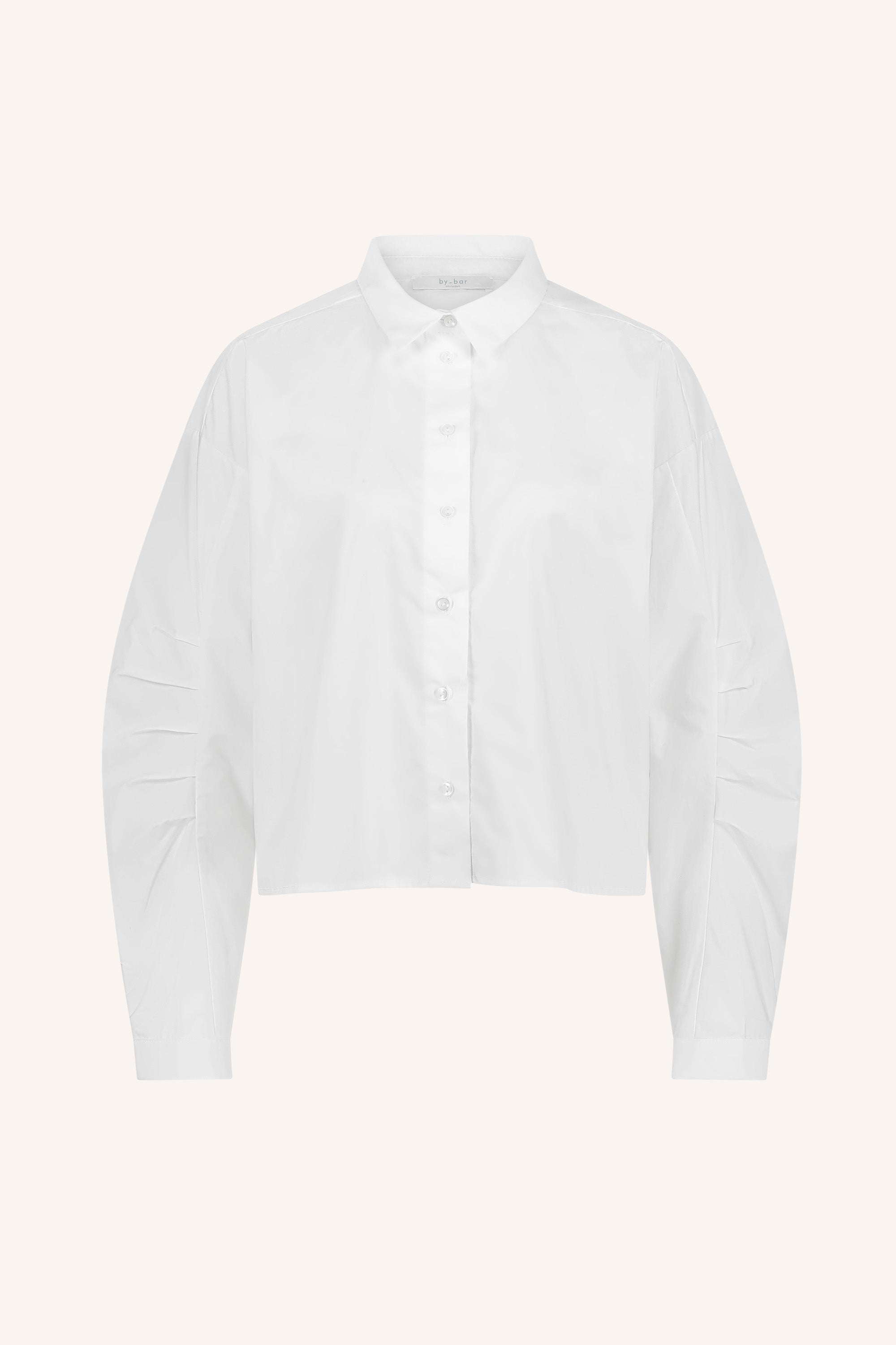 penny poplin blouse | white