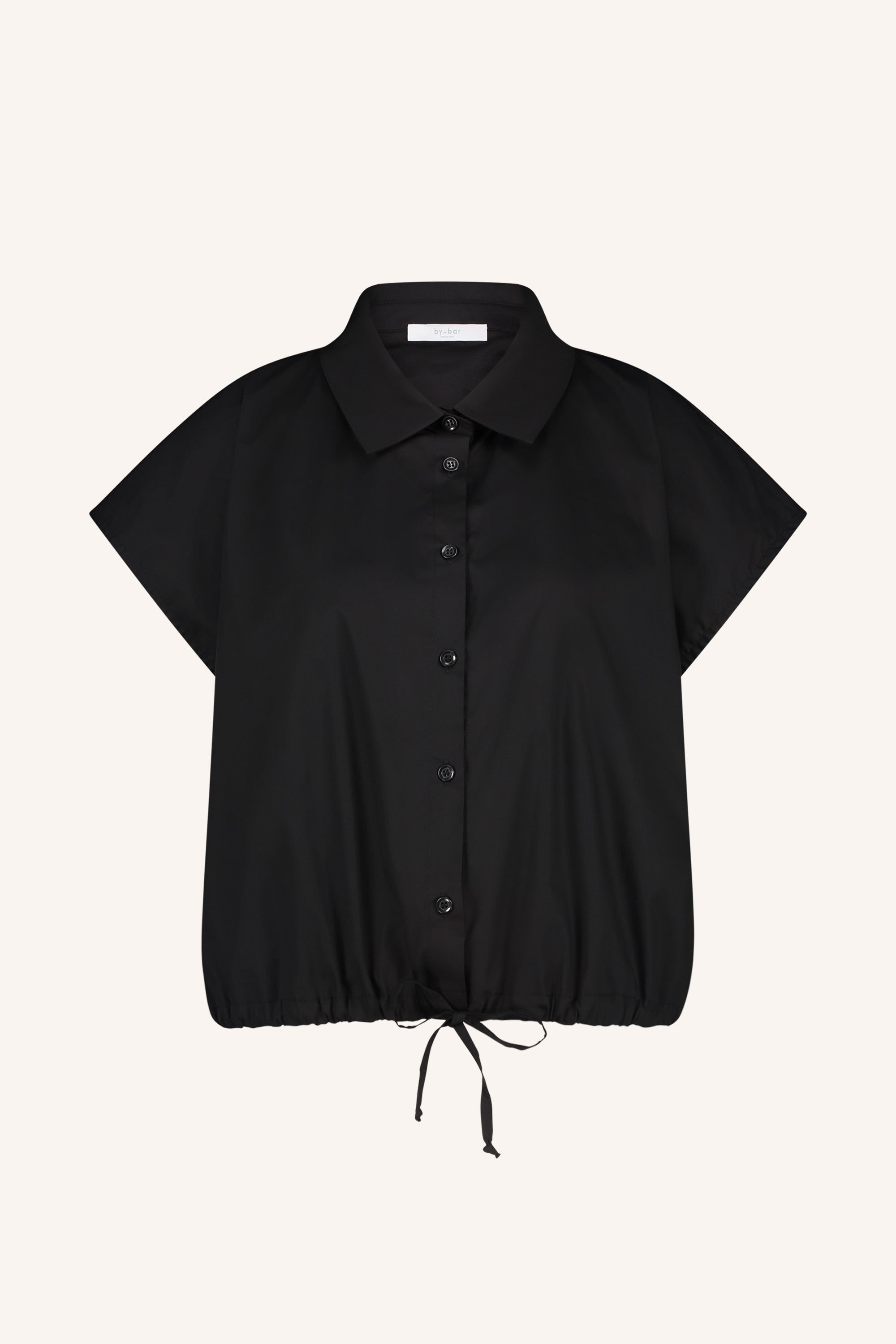 bieke poplin blouse | black