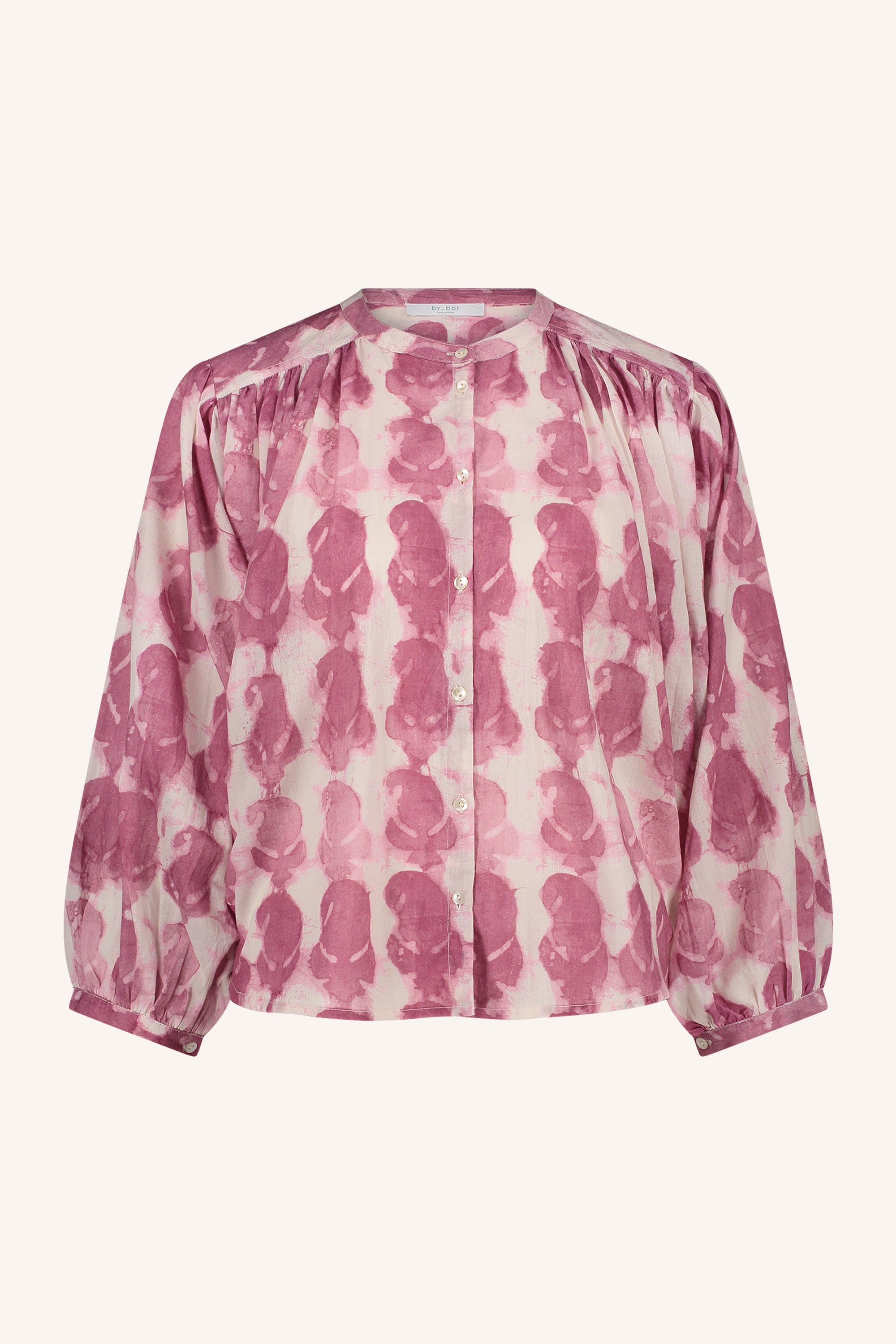 becky merlot blouse merlot print packshot