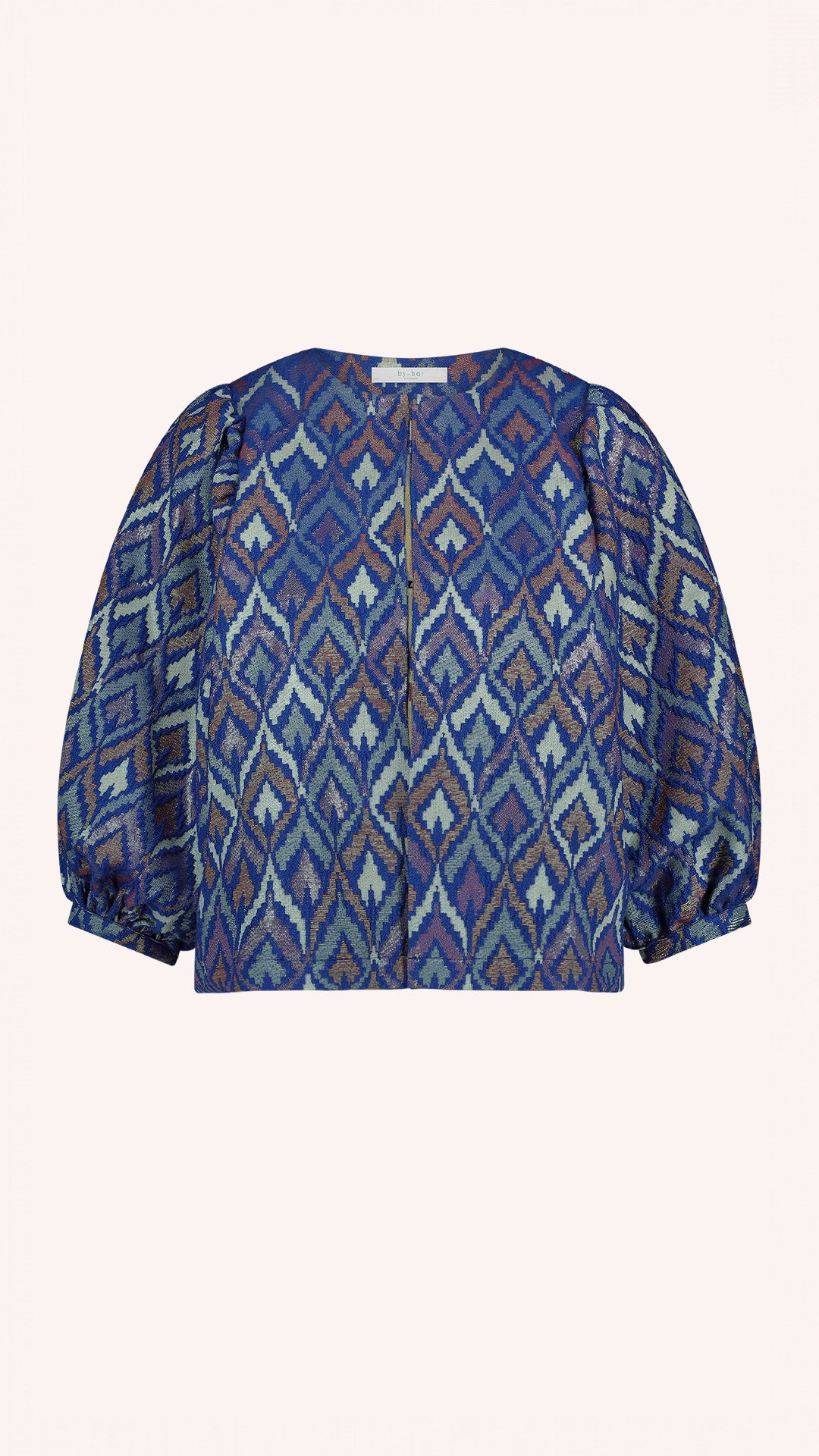 mauri blouse | pavo jacquard print