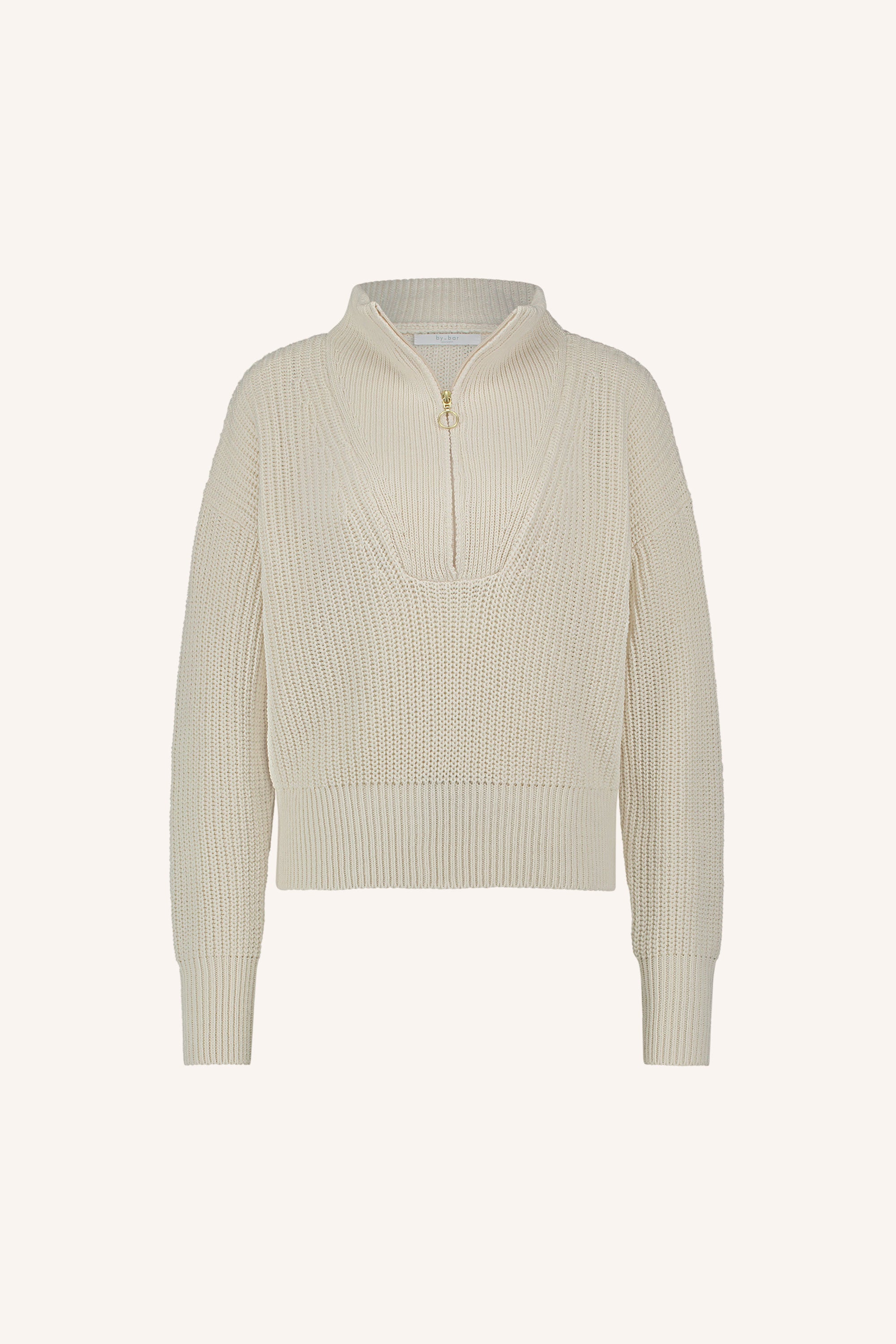 boxy beau cotton pullover | off white