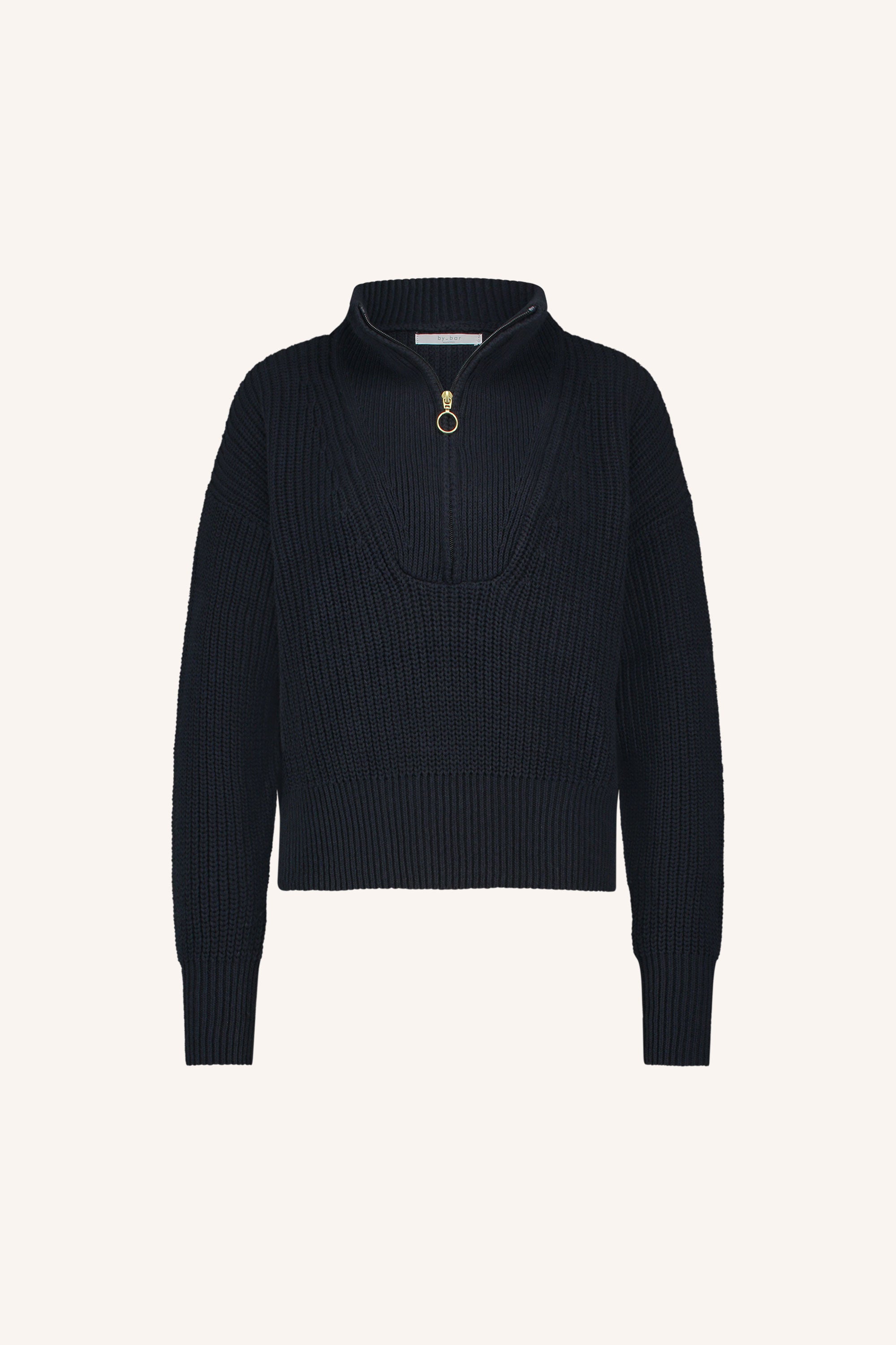 boxy beau cotton pullover | midnight