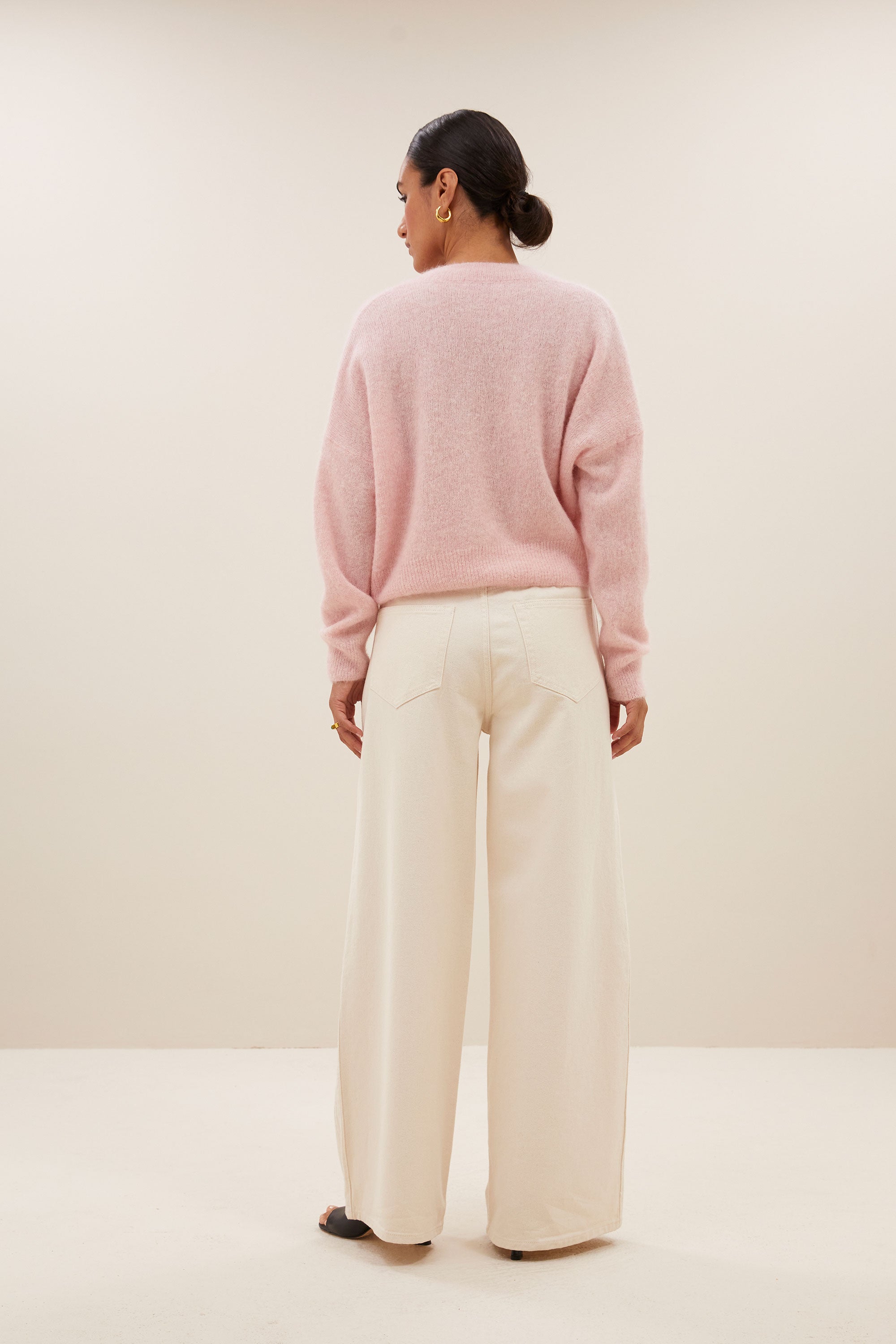 isja fine pullover | light pink