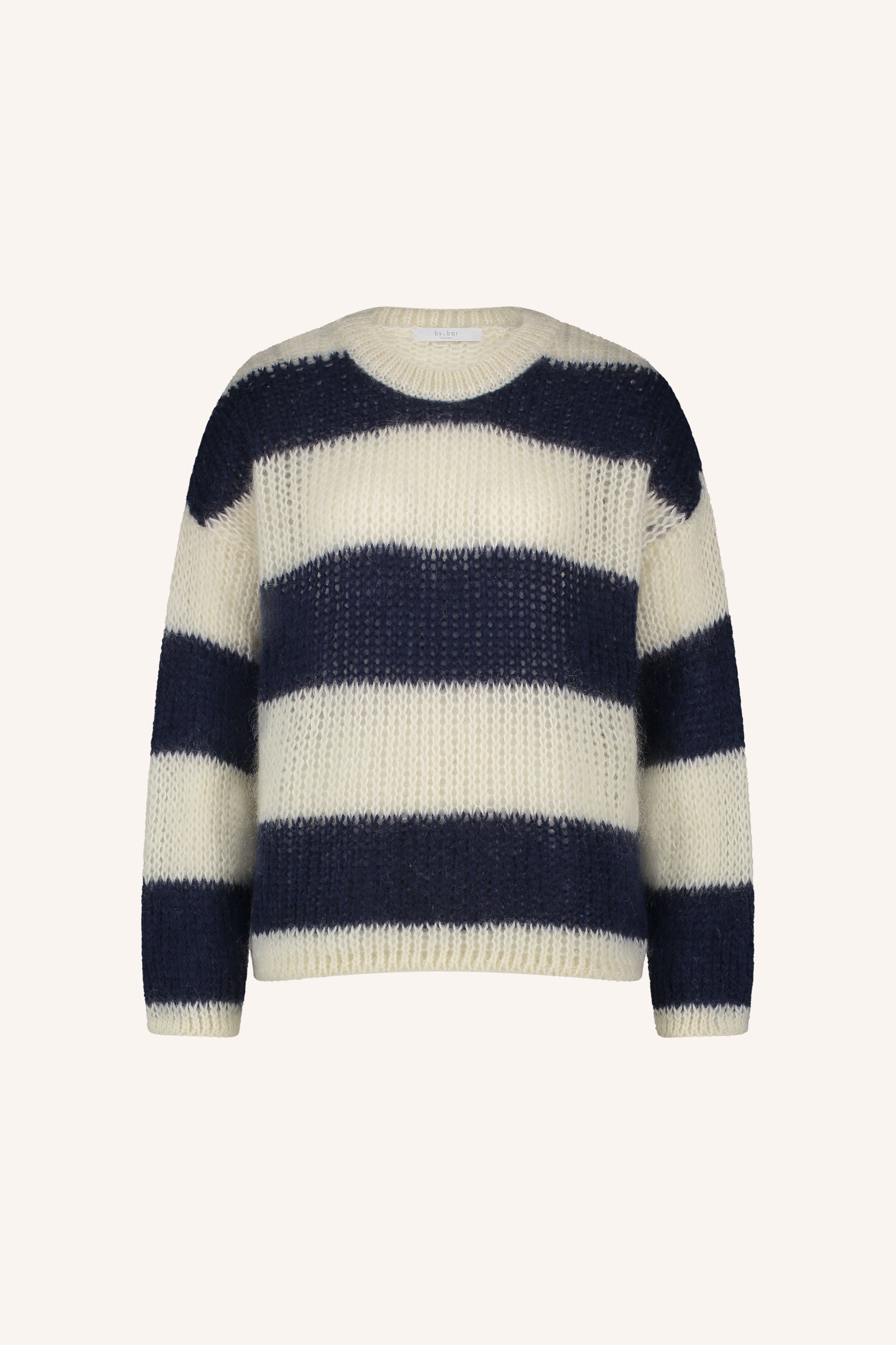 evi stripe pullover midnight big stripe back image