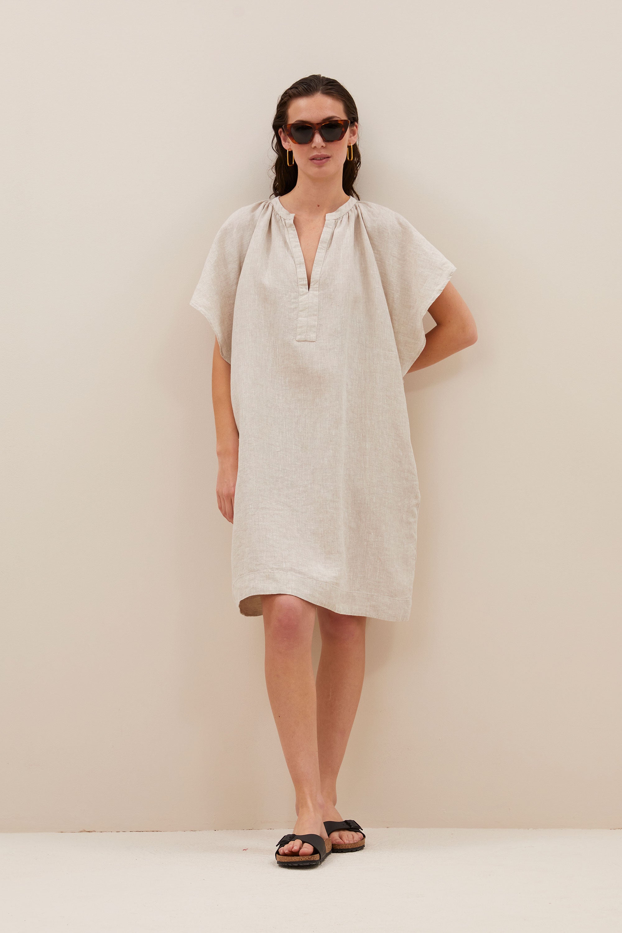 vina linen dress | linen