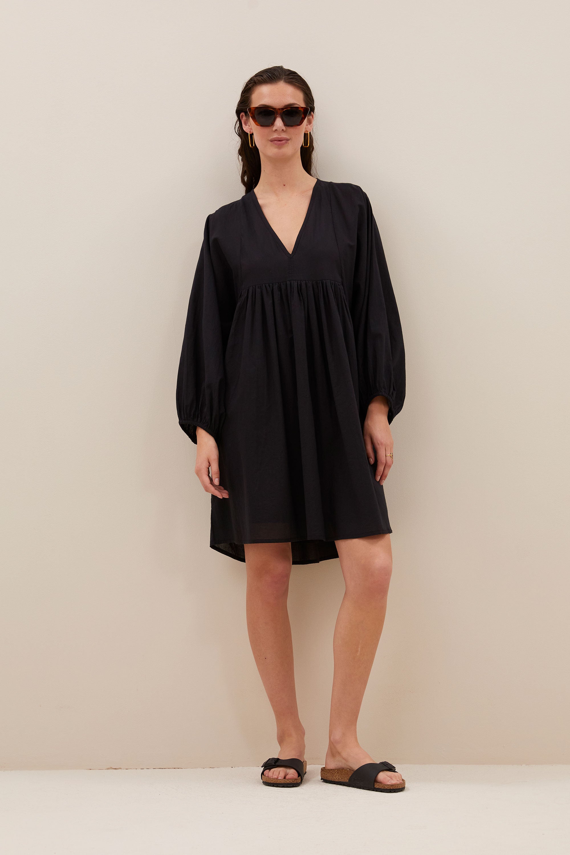 philou chambric dress jet black extra image