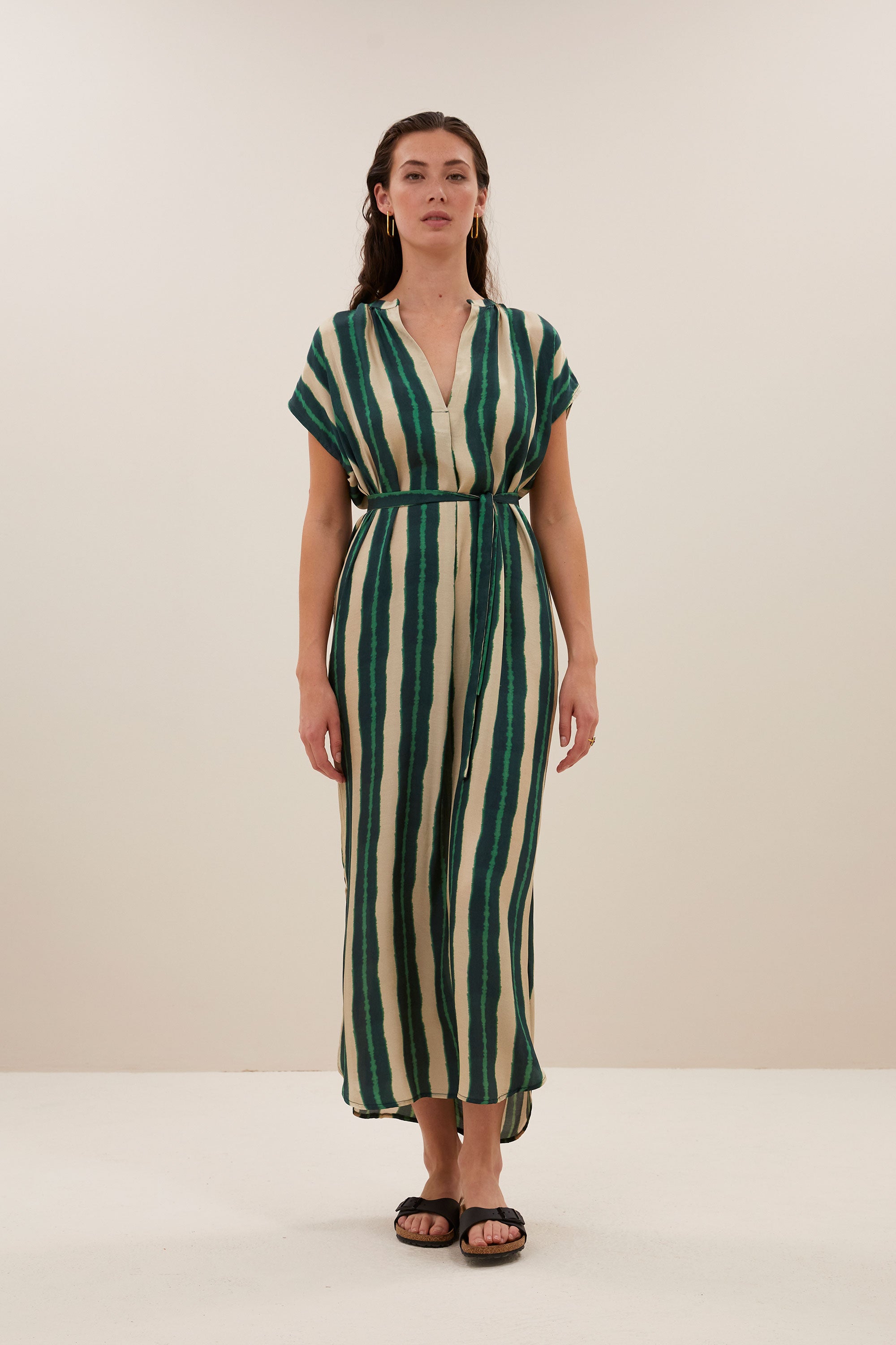 Robe Maxi Robe Tie And Dye Verte Victoria Tie Dye Dress Long Green