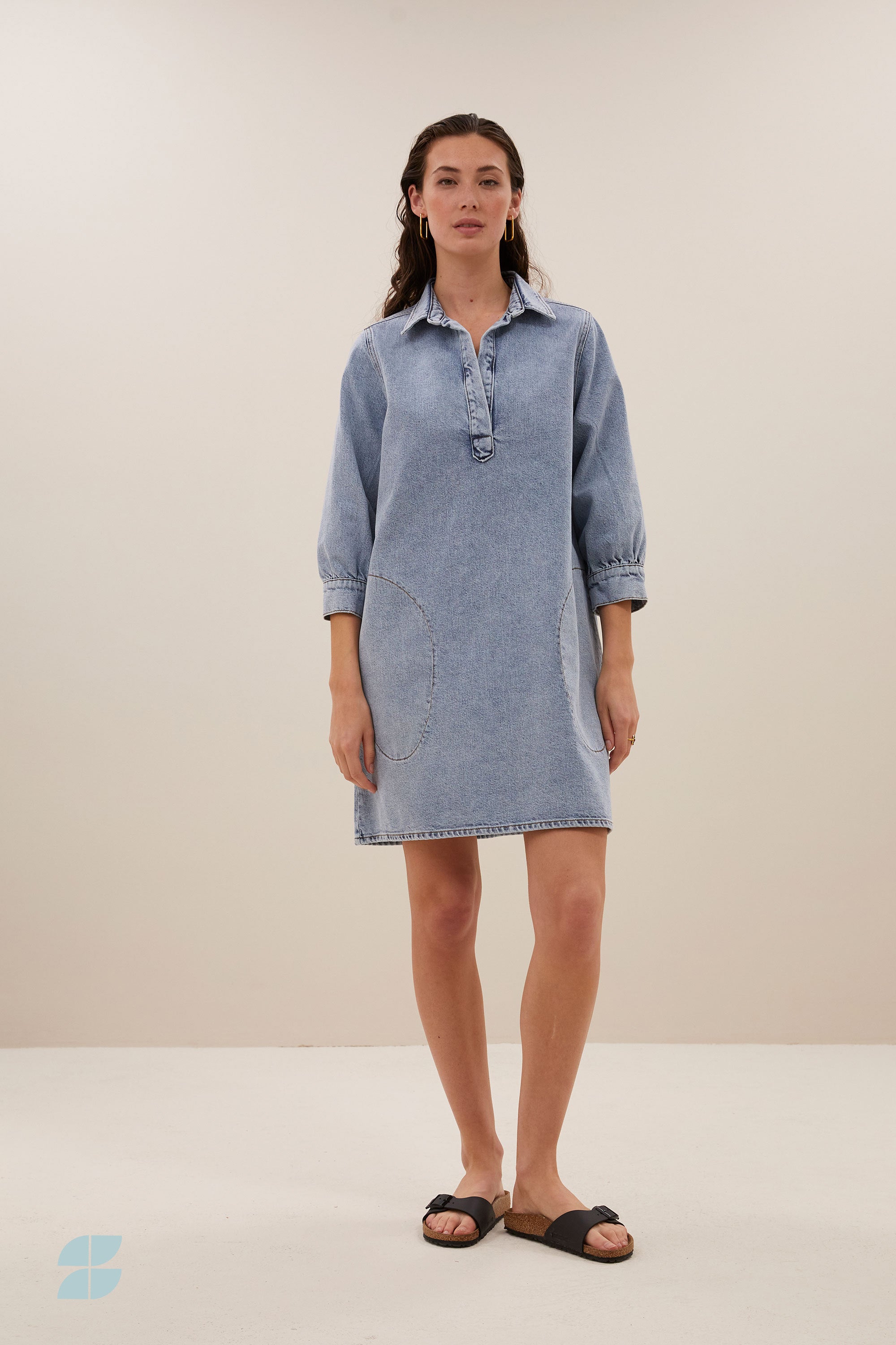 flynth denim dress | light denim