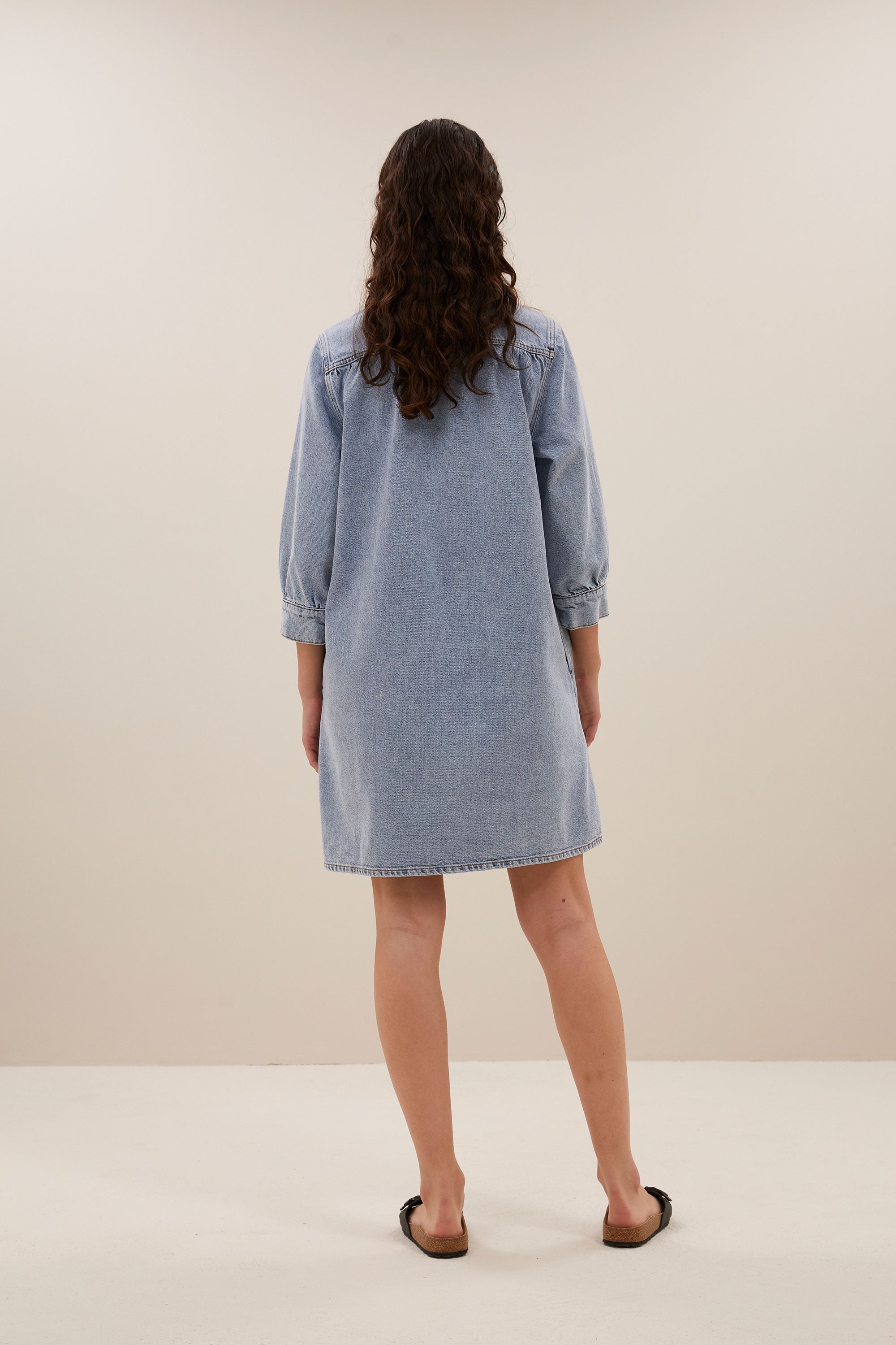 flynth denim dress | light denim