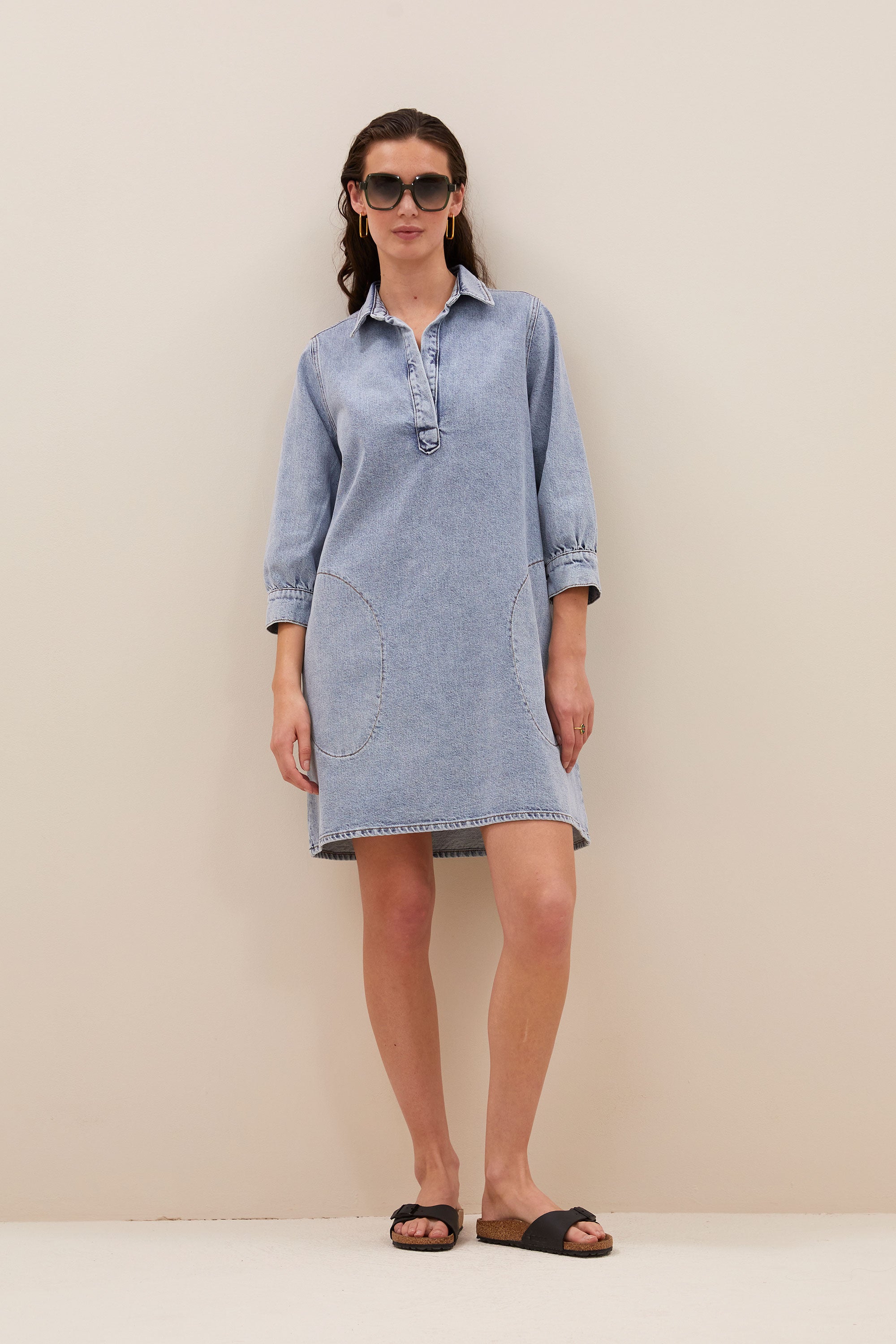 flynth denim dress | light denim