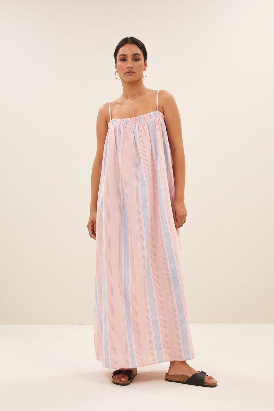 lola gloss stripe dress gloss stripe front image