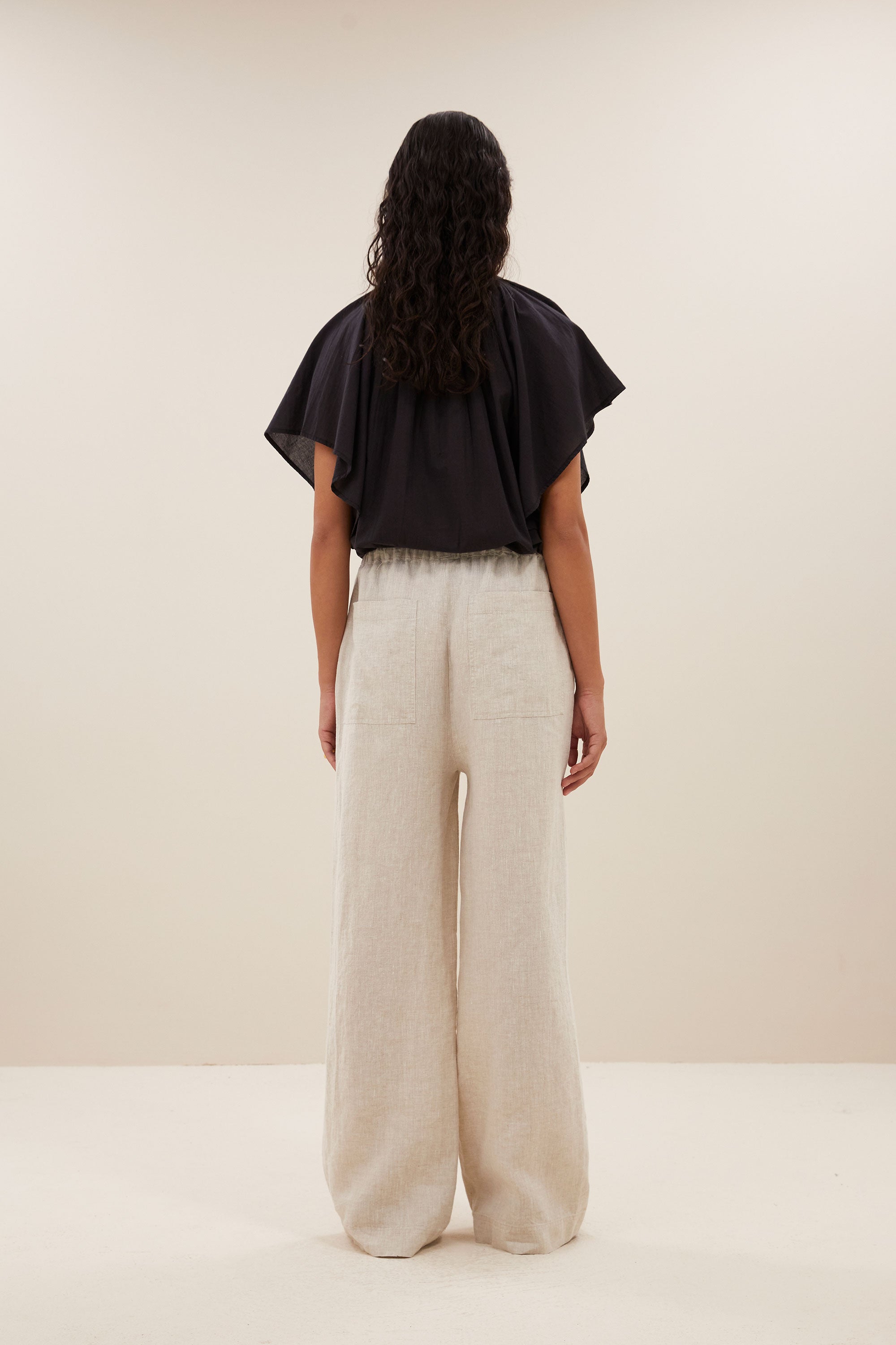 basil linen pants | linen