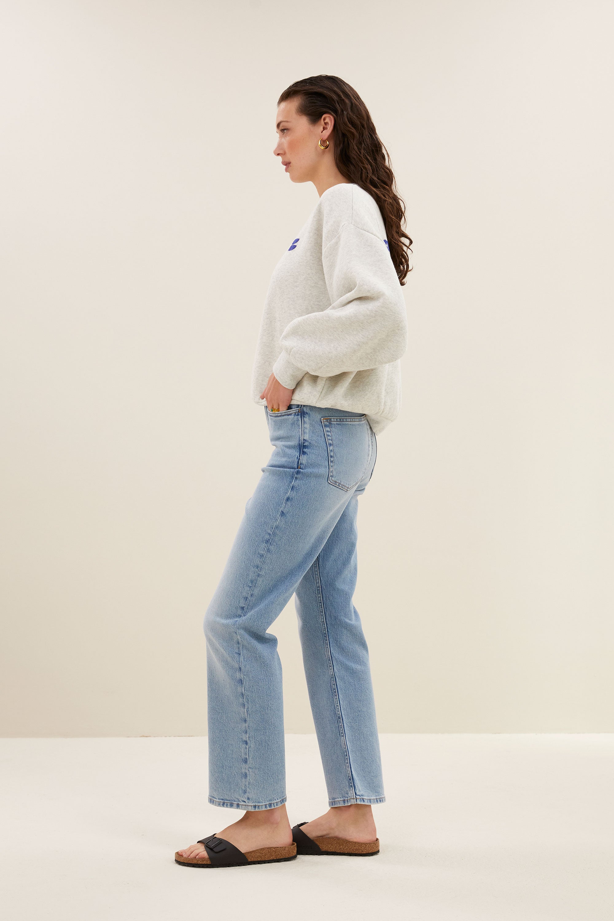 nene denim pants | light denim