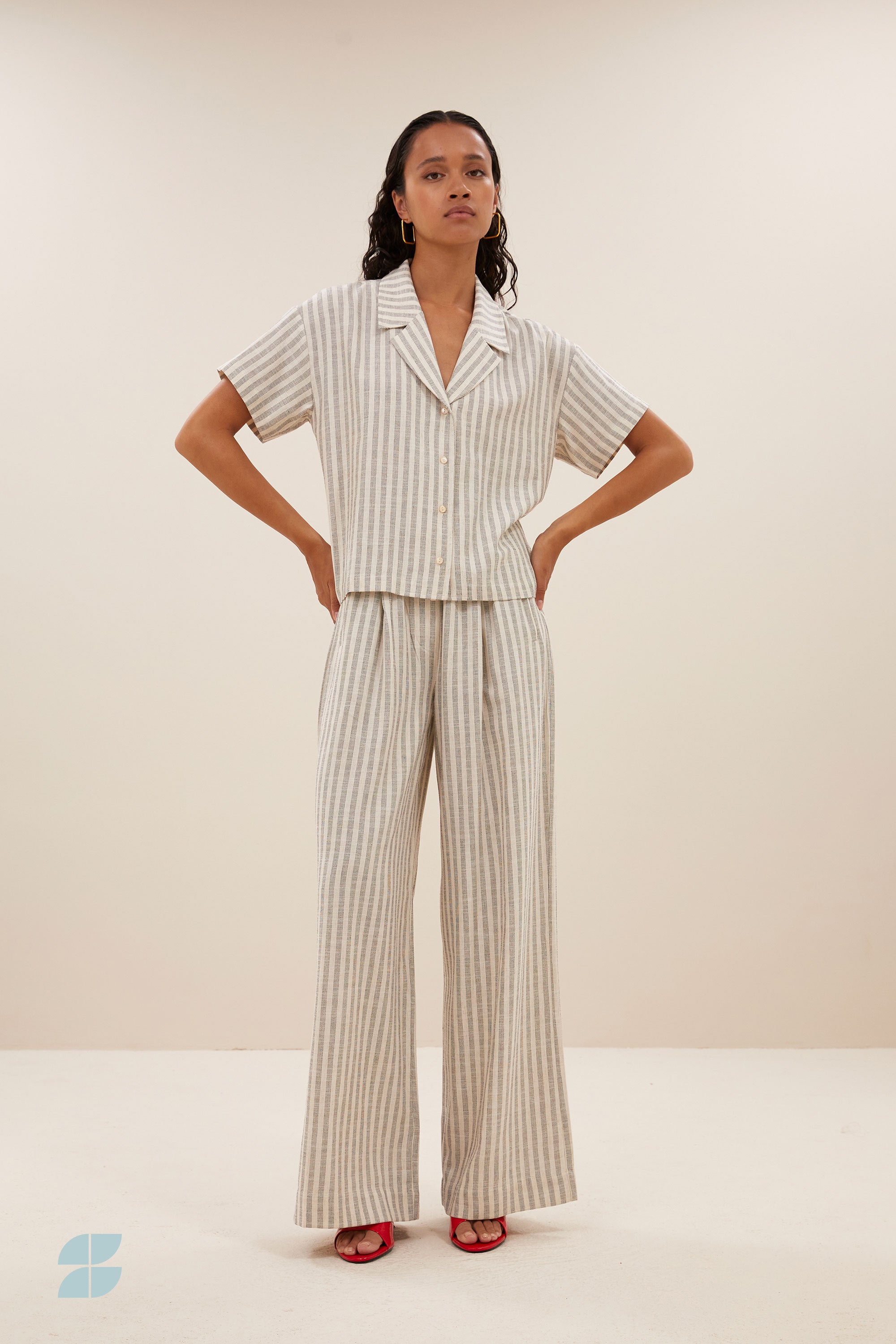 benji marine pants | marine stripe