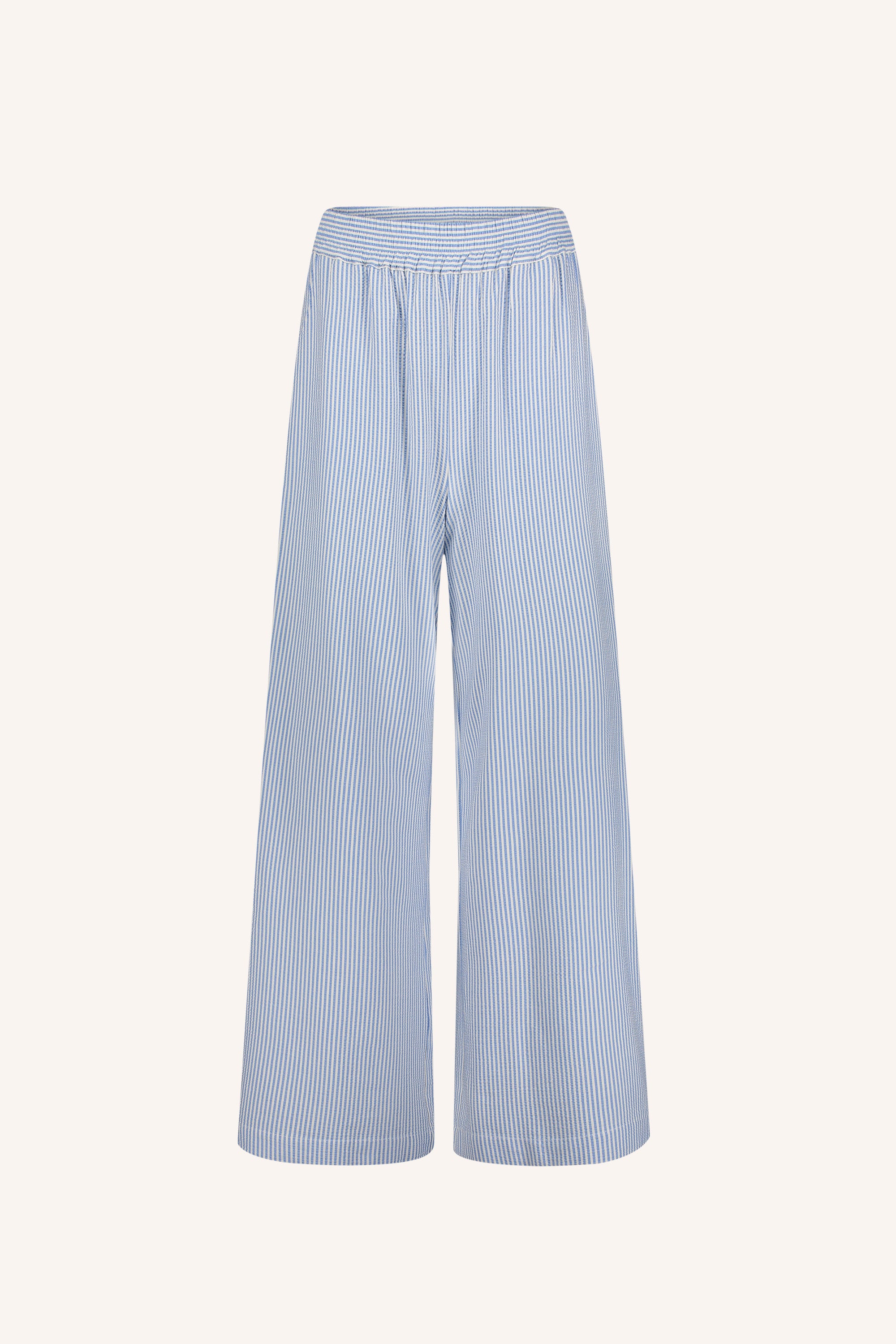 randy stripe pants | blue seer stripe