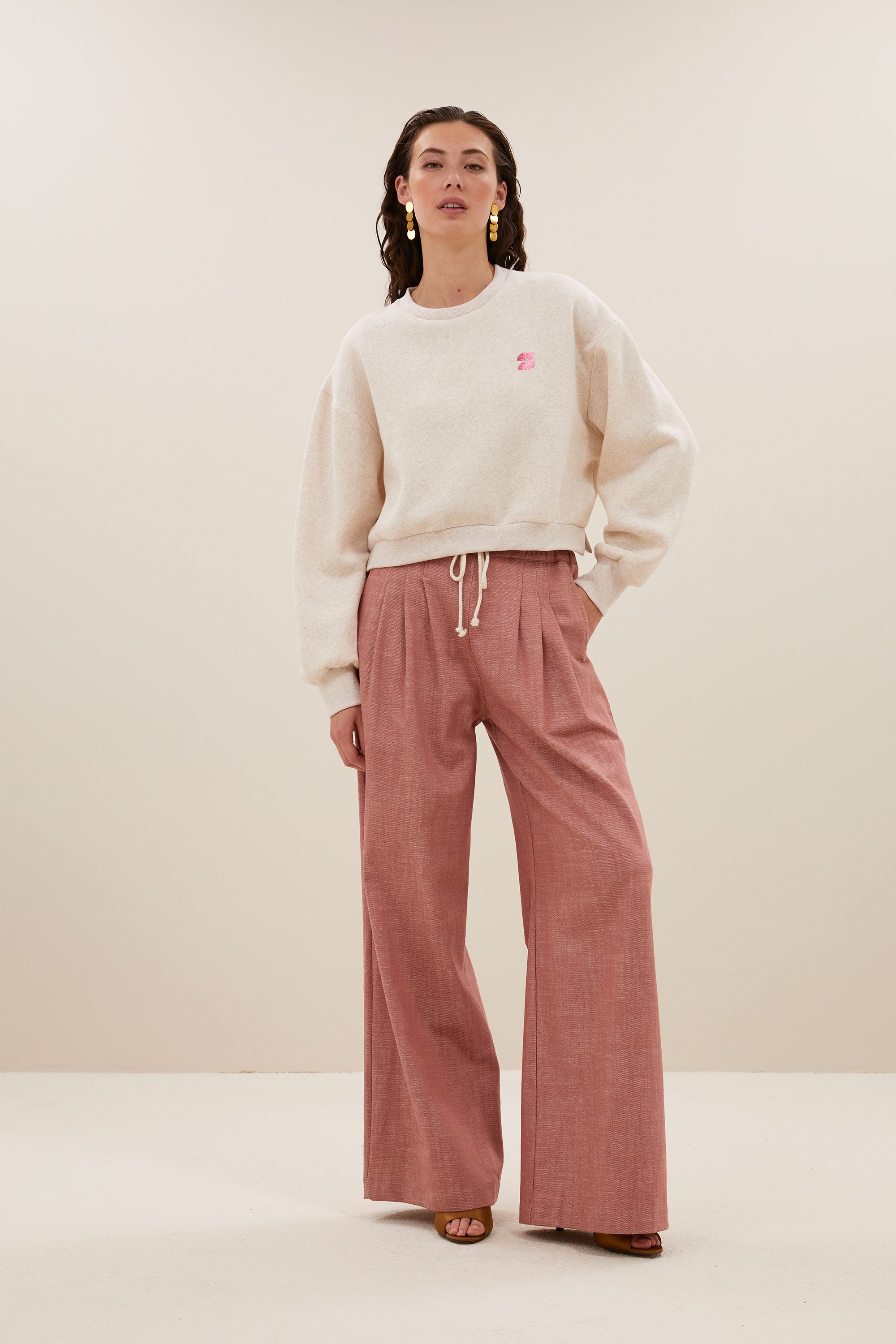 jaxx twill pants | old pink