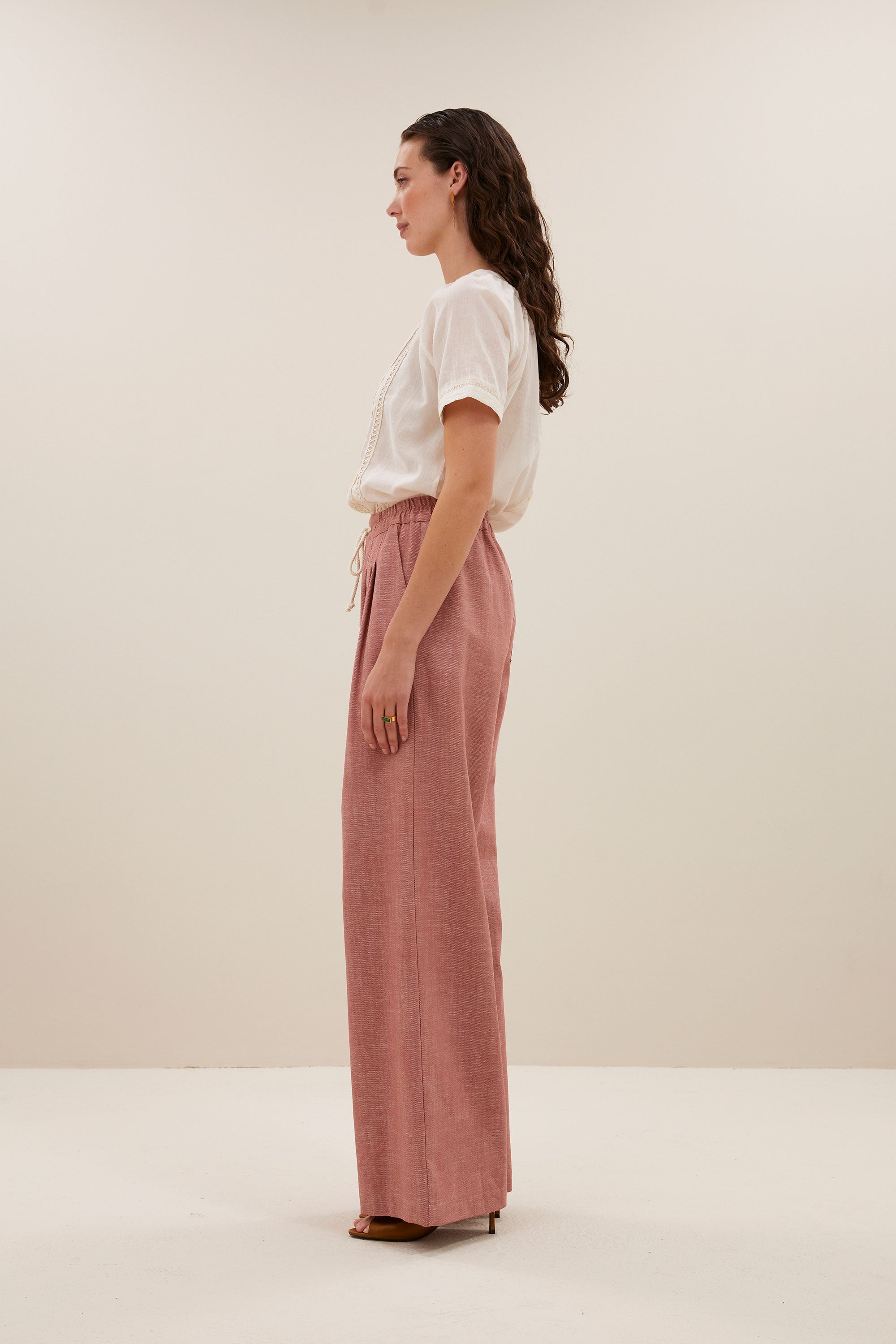 jaxx twill pants | old pink