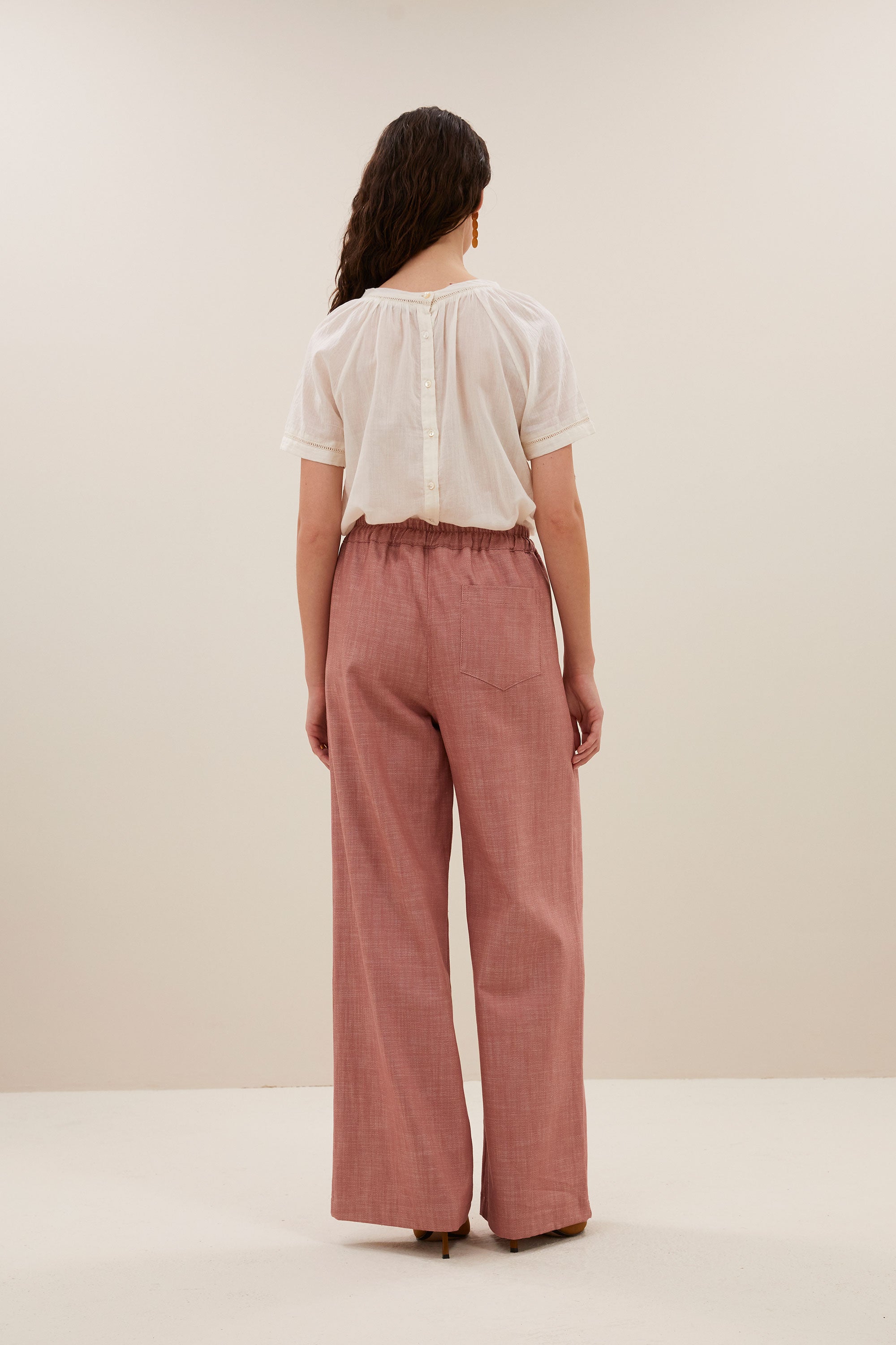 jaxx twill pants | old pink