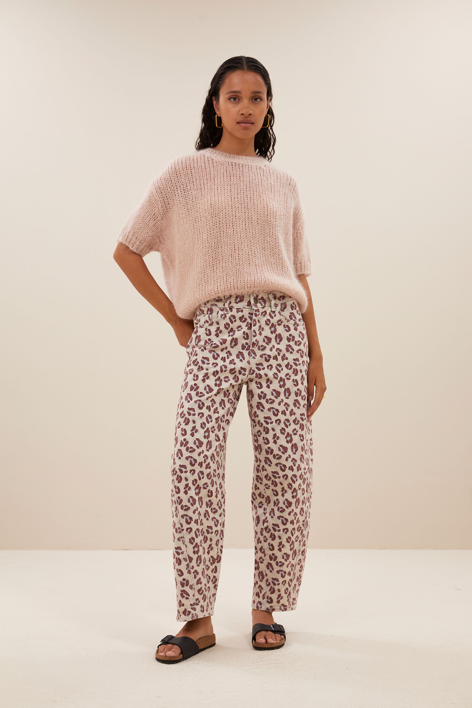 begum pink cheetah pants | pink cheetah print