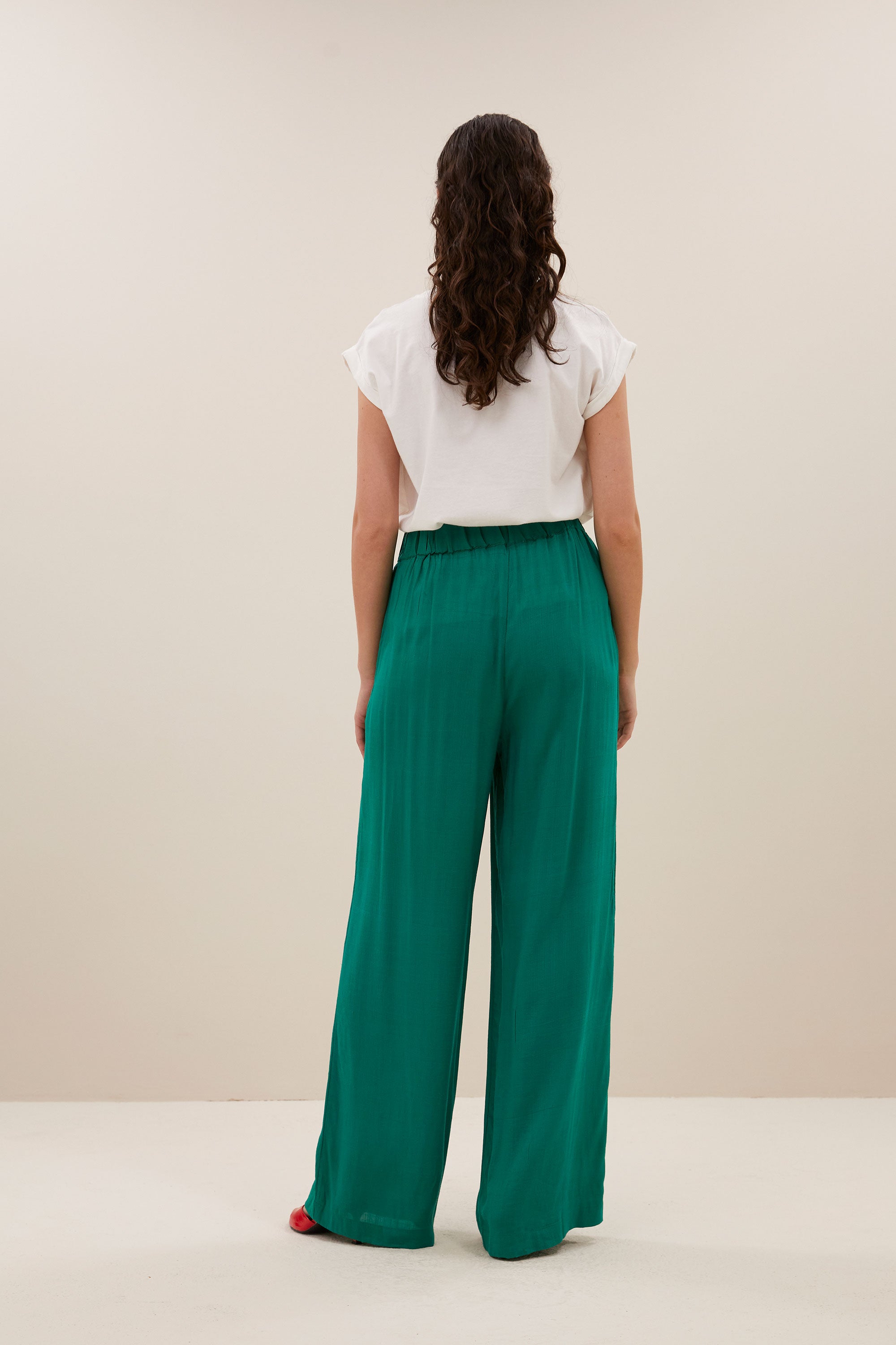 benji dobby pants | bright green