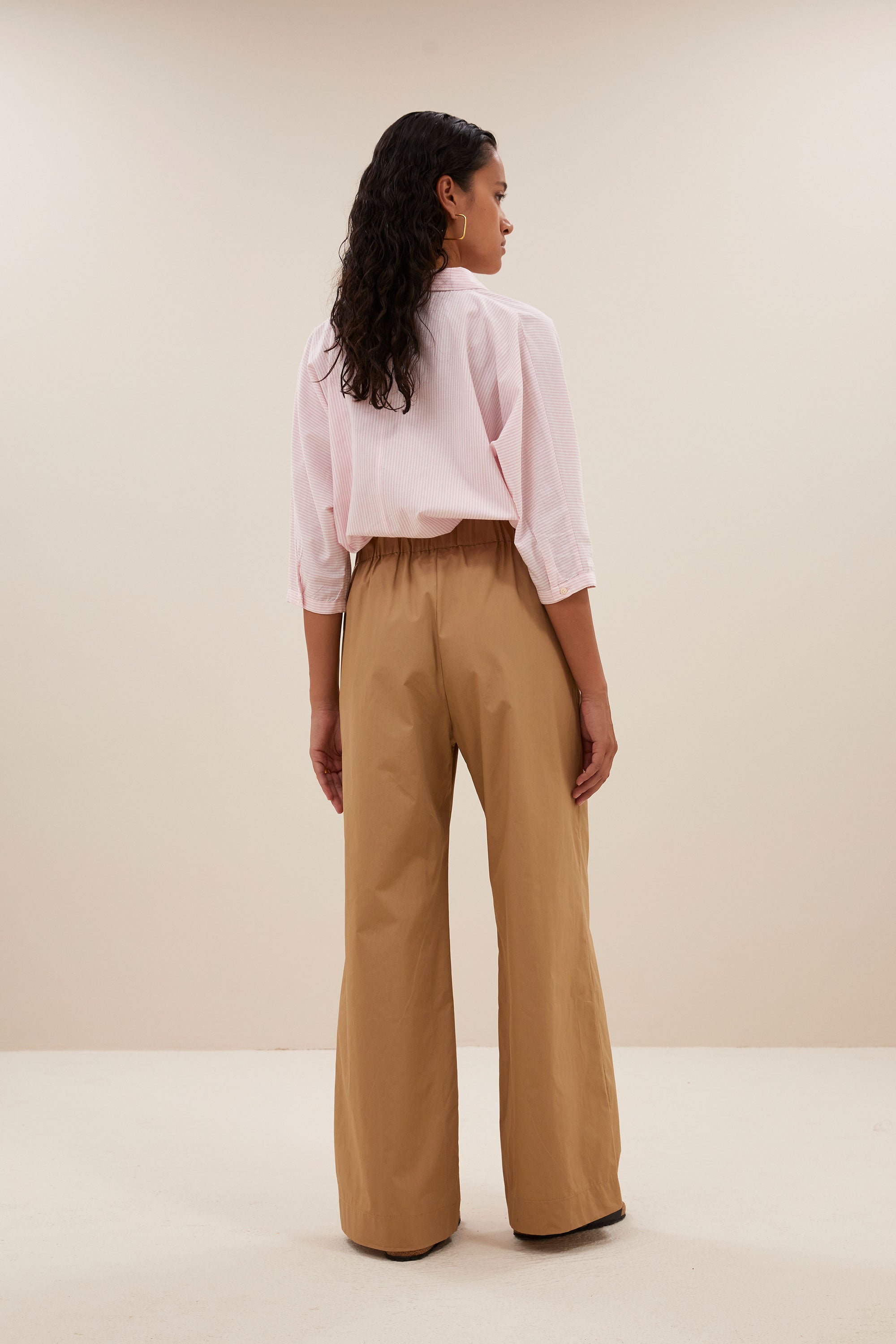 benji poplin pants | camel