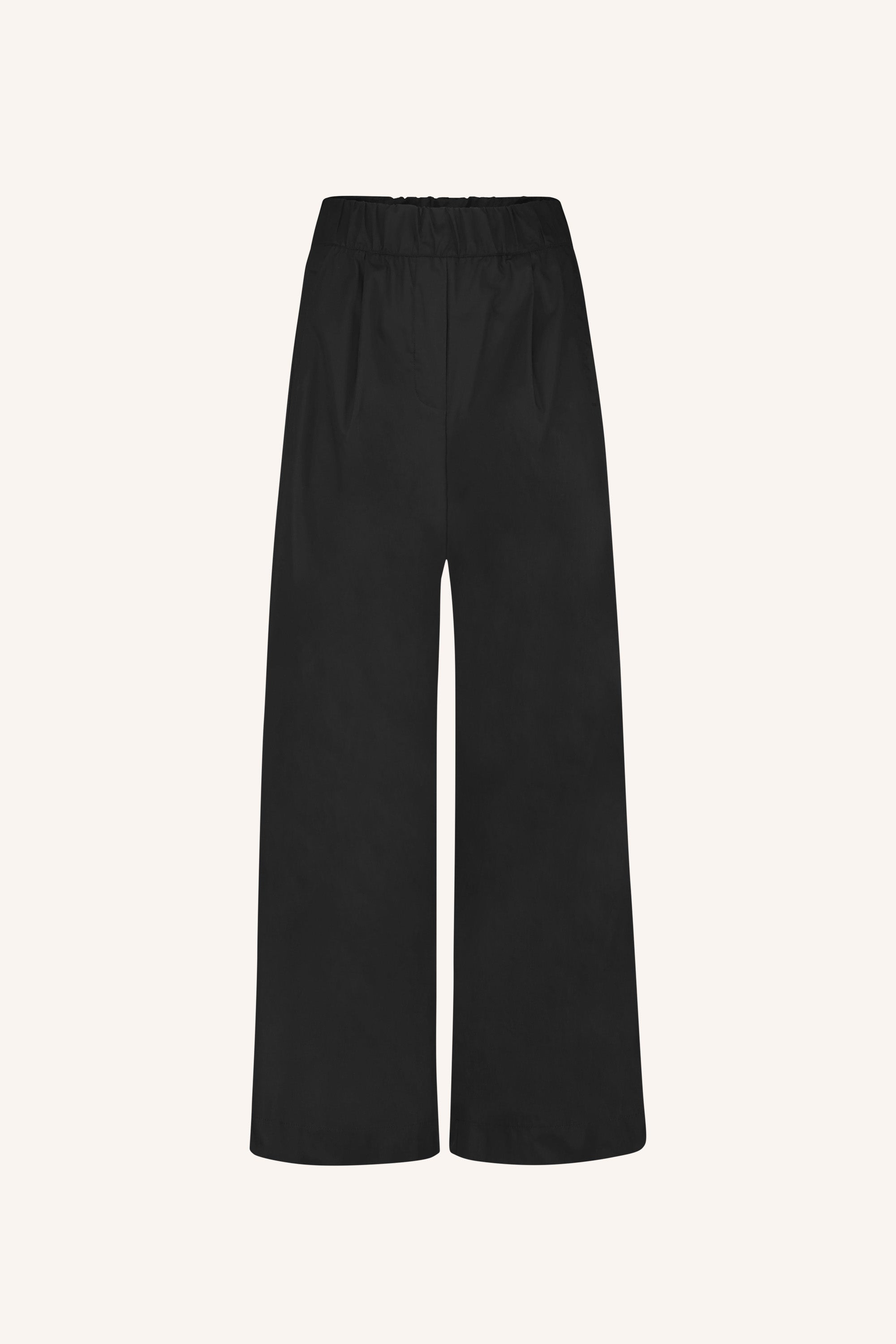 benji poplin pants | black