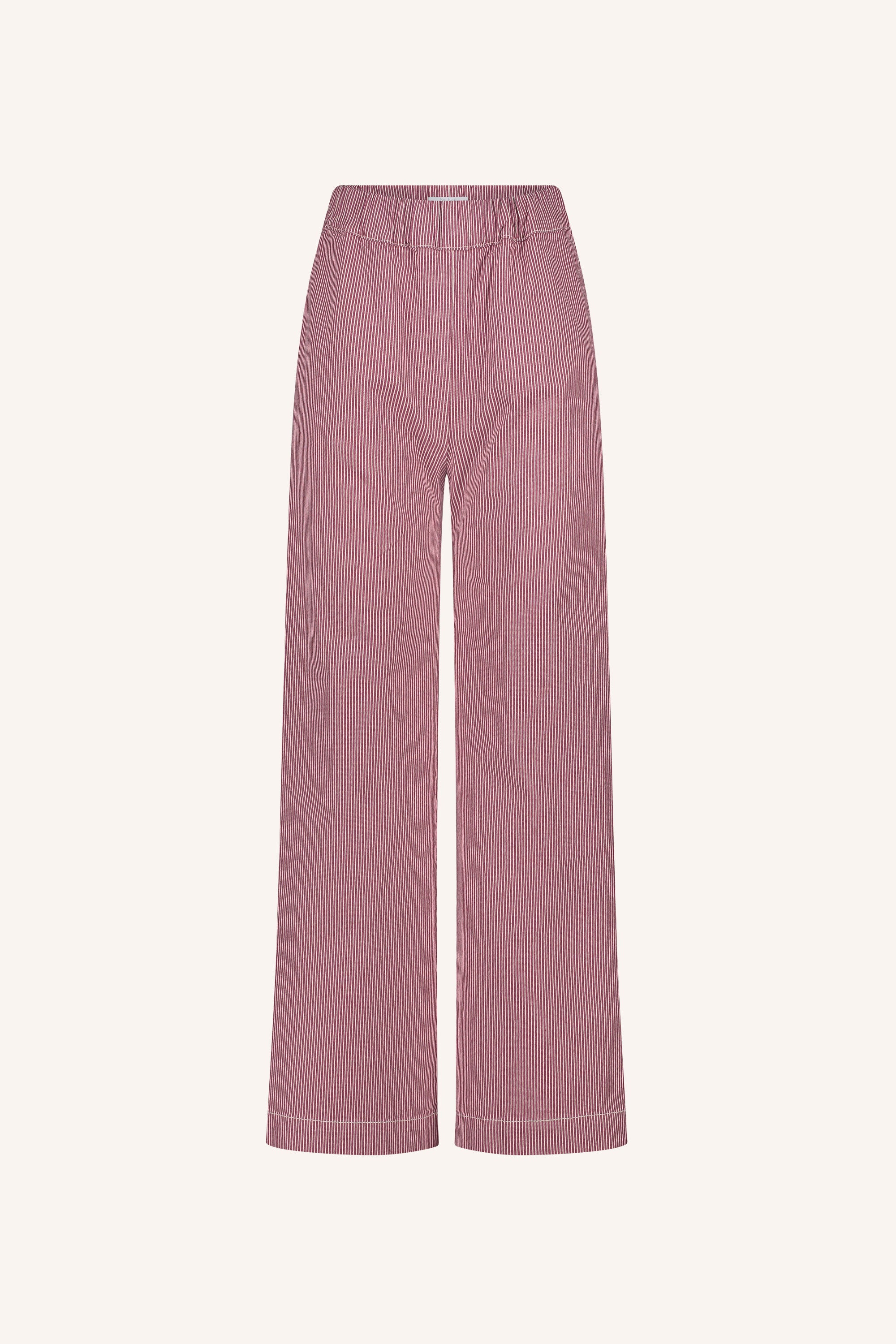 neal stripe pants | cherry milky stripe