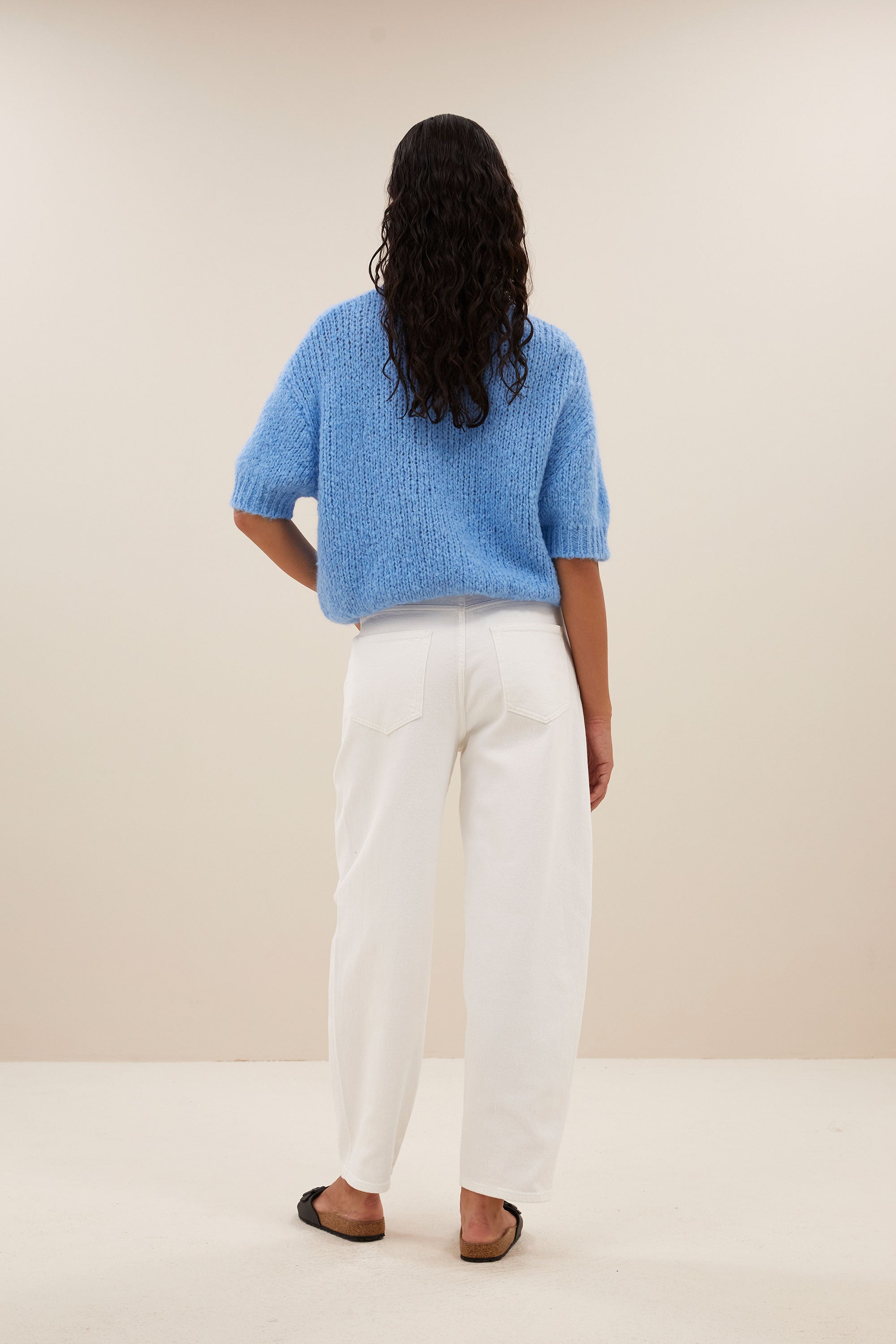 begum white pants | white